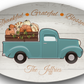 Thankful • Grateful • Blessed Personalized Thanksgiving Platter 10in x 14in