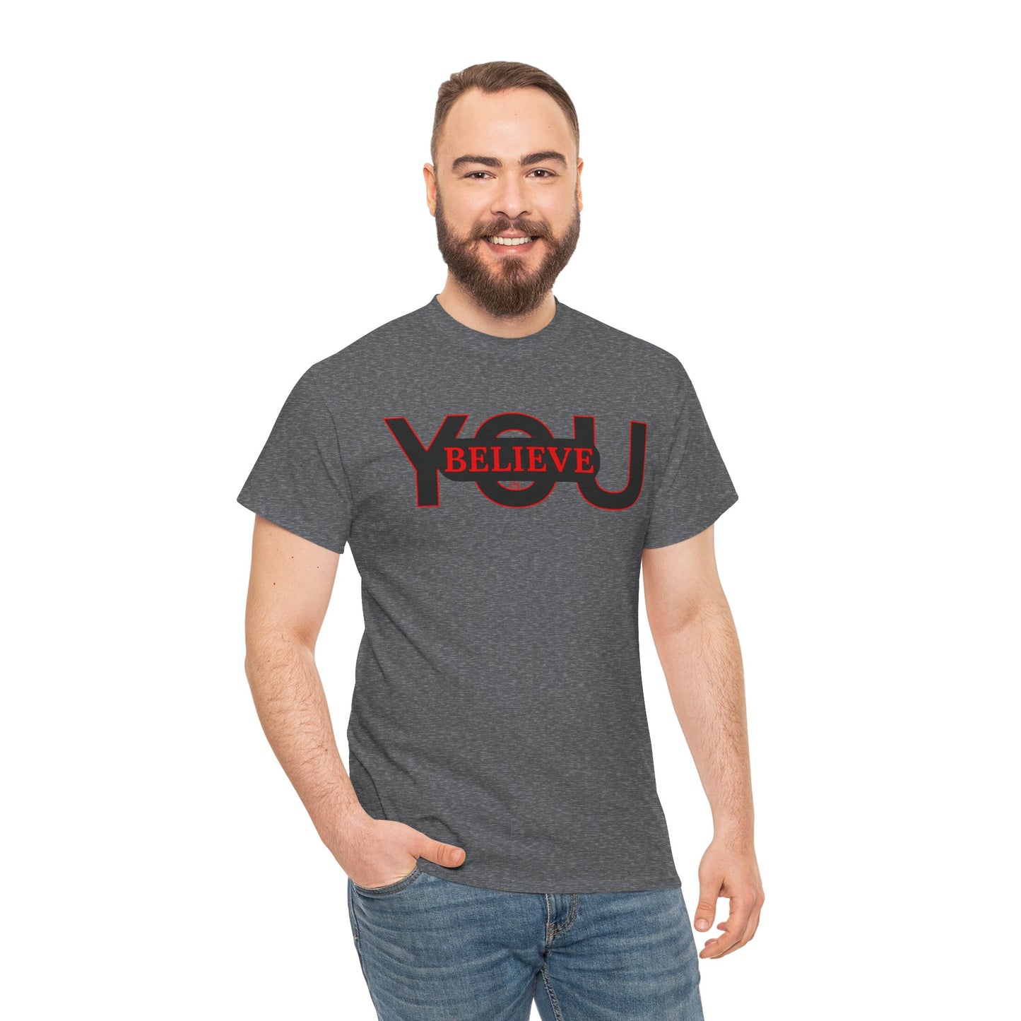 Believe in You (Red) - Motivational T-Shirt Unisex Tee