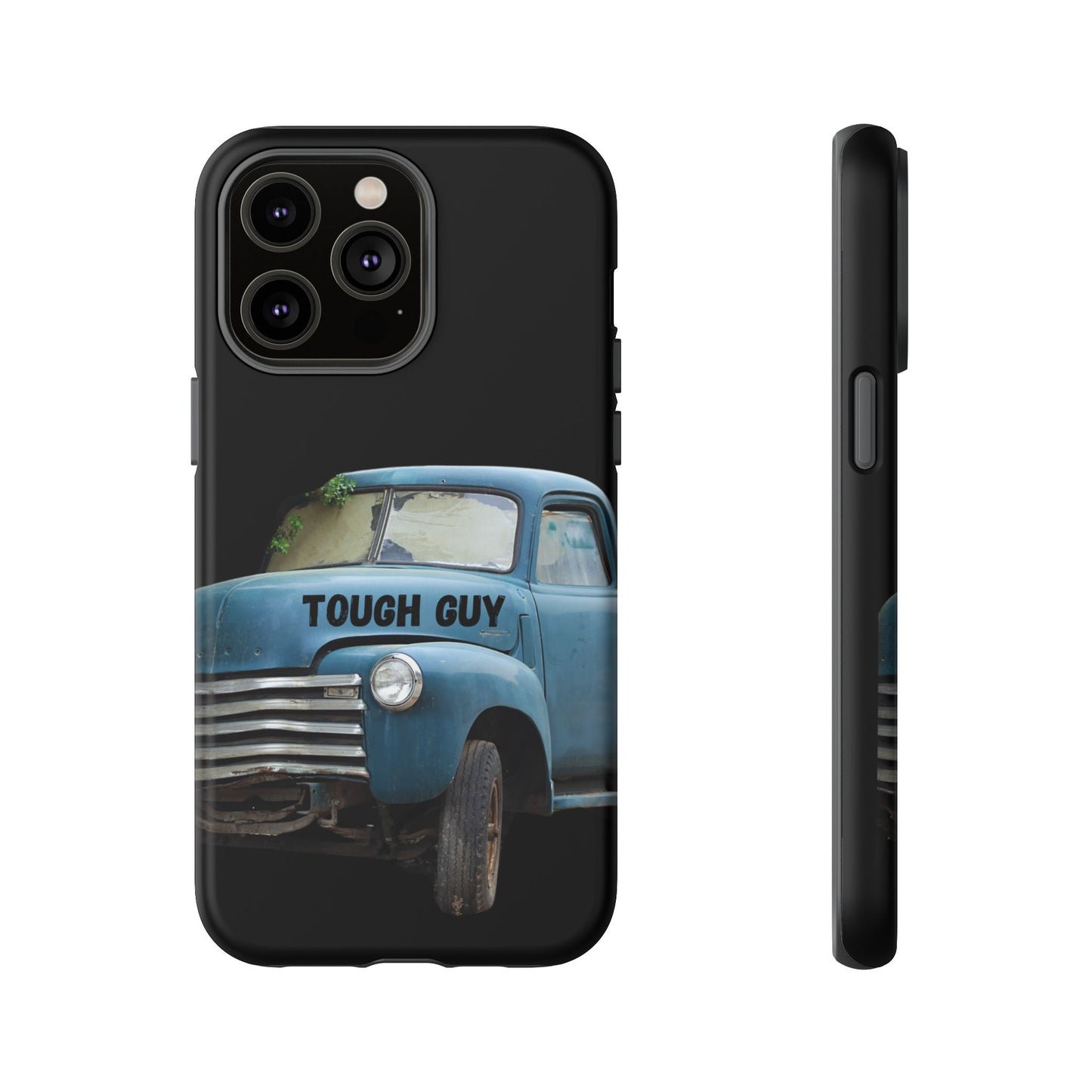 Phone Case iPhone 16/15/14 - Old Blue Truck Tough Guy Tough Case