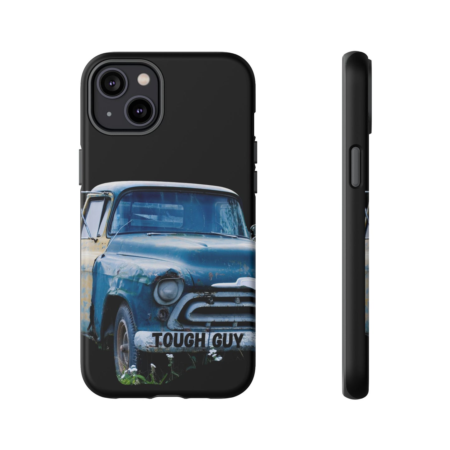 Phone Case iPhone 16/15/14 - Old Blue & Yellow Truck Tough Guy Tough Case