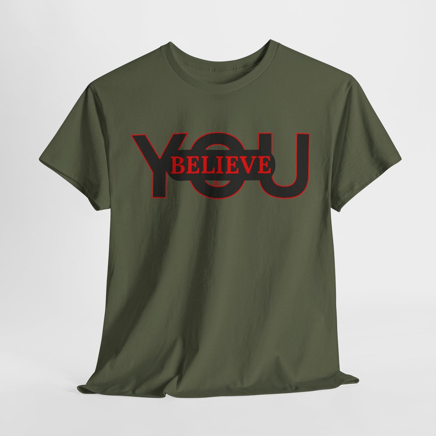 Believe in You (Red) - Motivational T-Shirt Unisex Tee