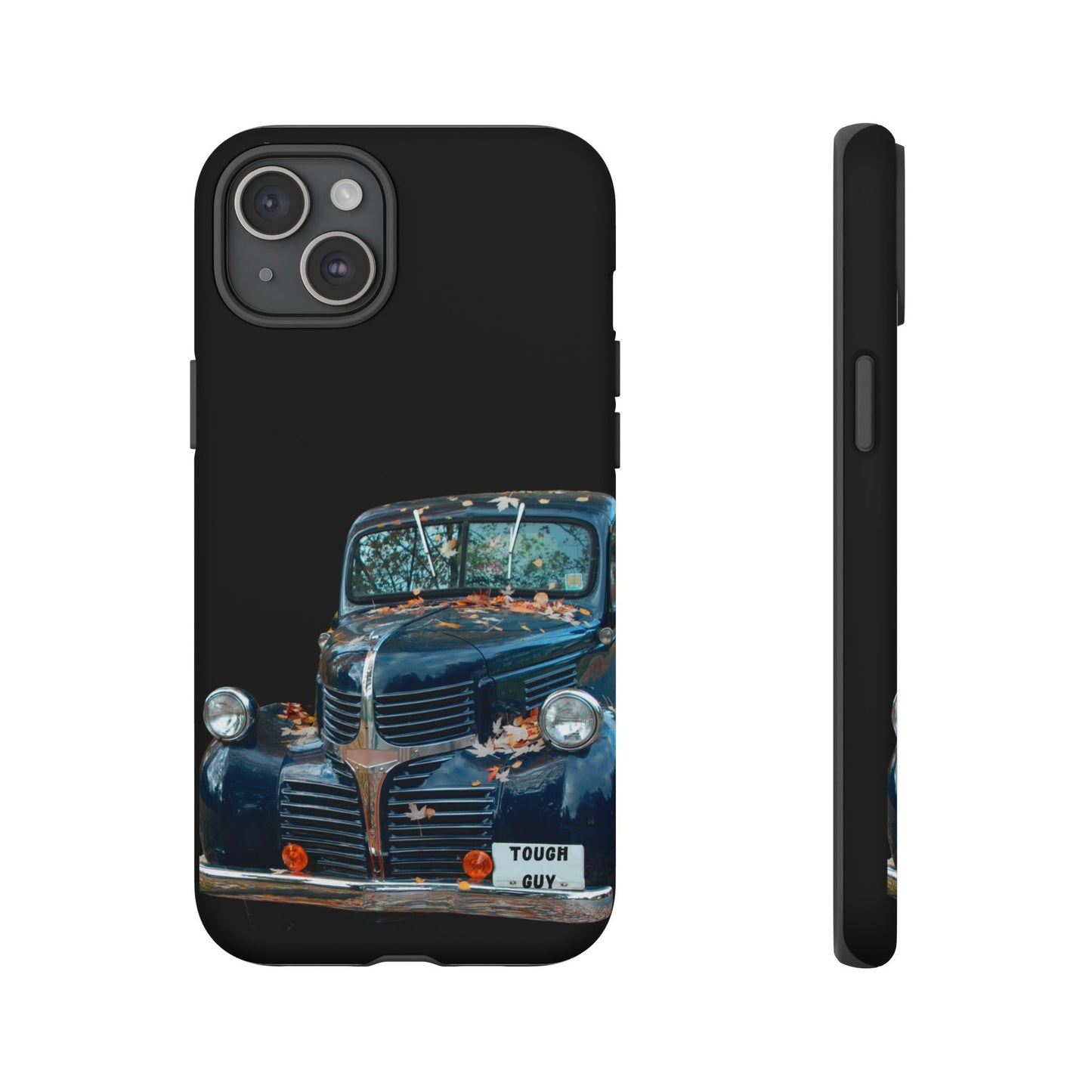 Phone Case iPhone 16/15/14 - Vintage Black Truck Tough Guy Tough Case