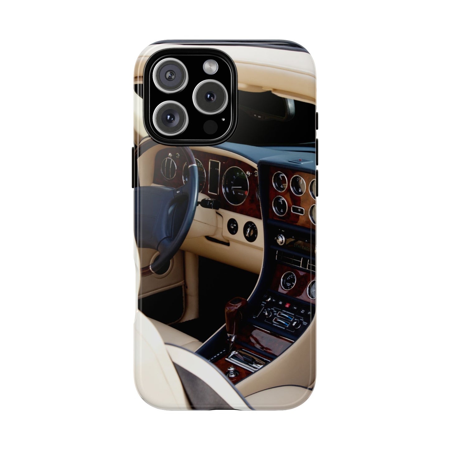 Phone Case iPhone 16/15/14 - Luxury Car Interior Tough Case