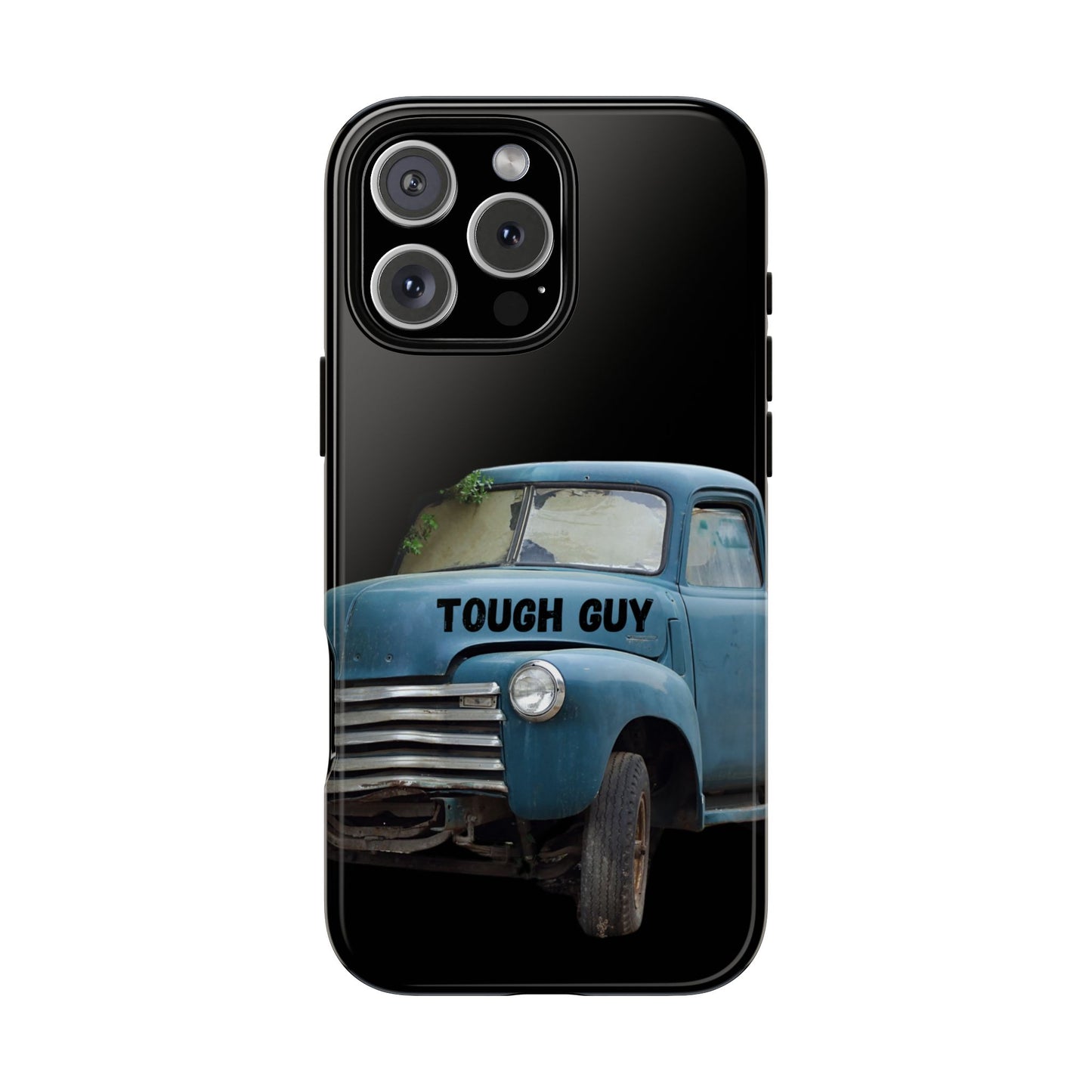 Phone Case iPhone 16/15/14 - Old Blue Truck Tough Guy Tough Case