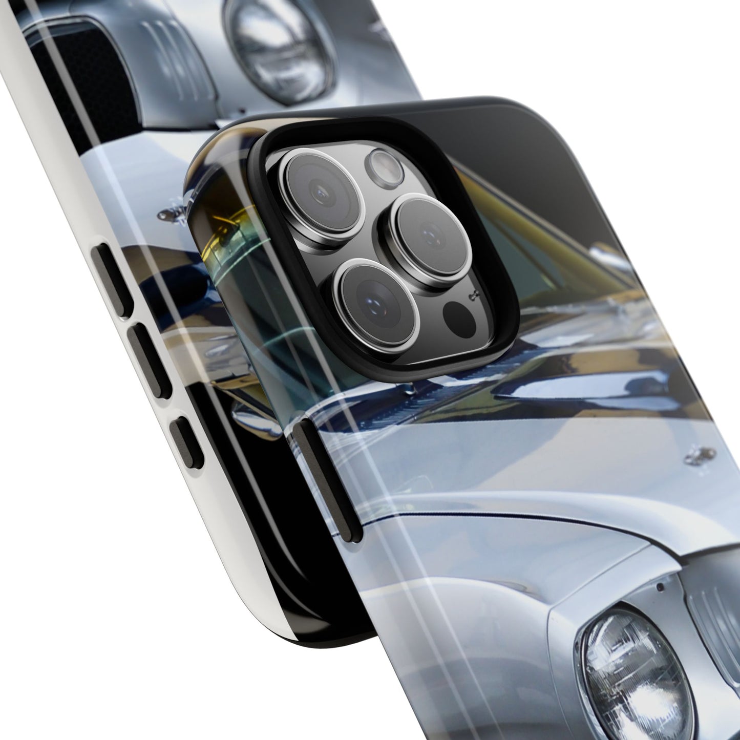 Phone Case iPhone 16/15/14 - Silver Car Tough Case