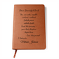 PERSONALIZED Dear Beautiful Soul - Graphic Leather Journal