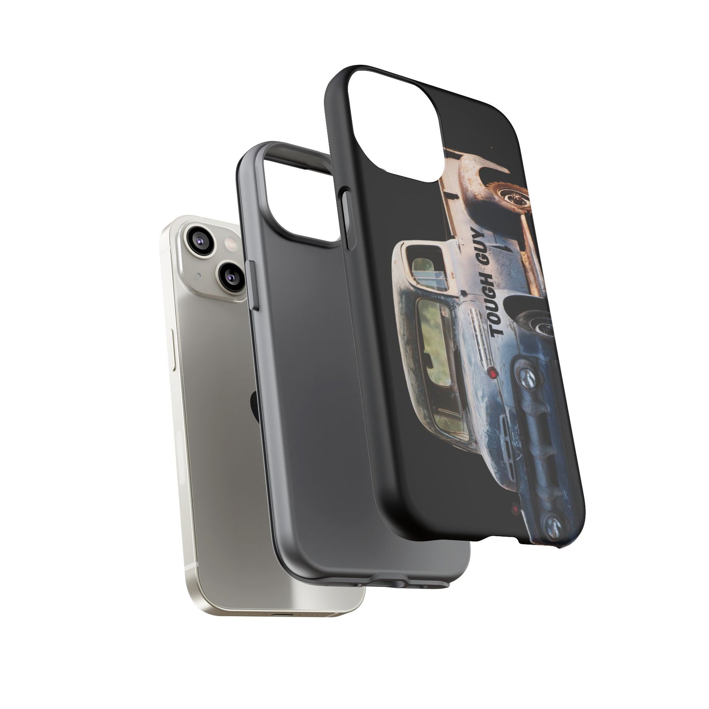 Phone Case iPhone 16/15/14 - Tough Guy Old Truck Blue Tough Case