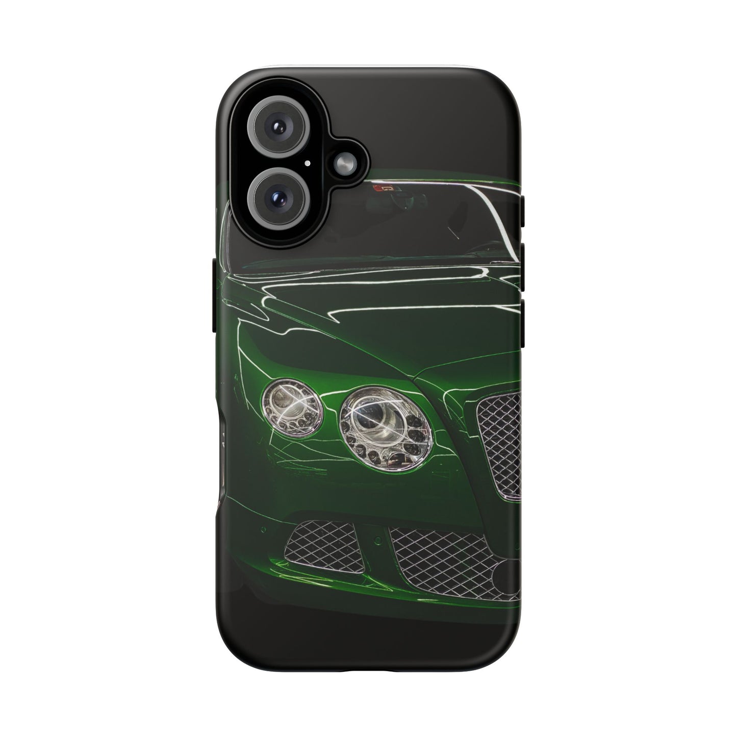 Phone Case iPhone 16/15/14 - Green Luxury Car Tough Case