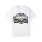 Men's T-Shirt Tough Guy Car with I Love My Wife Flowers Design