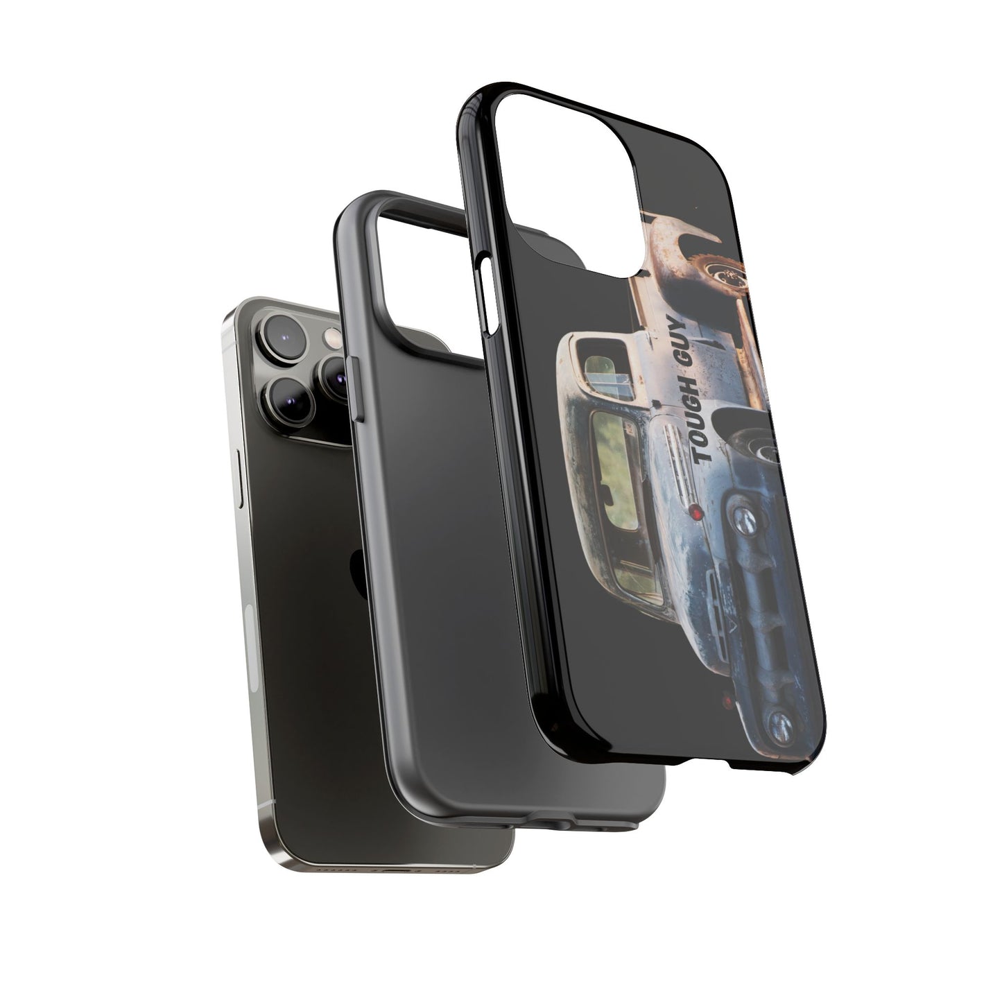 Phone Case iPhone 16/15/14 - Tough Guy Old Truck Blue Tough Case