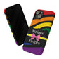 Phone Case iPhone 16/15/14 - Wavy Vivid Stripes & Swipes Tough Case