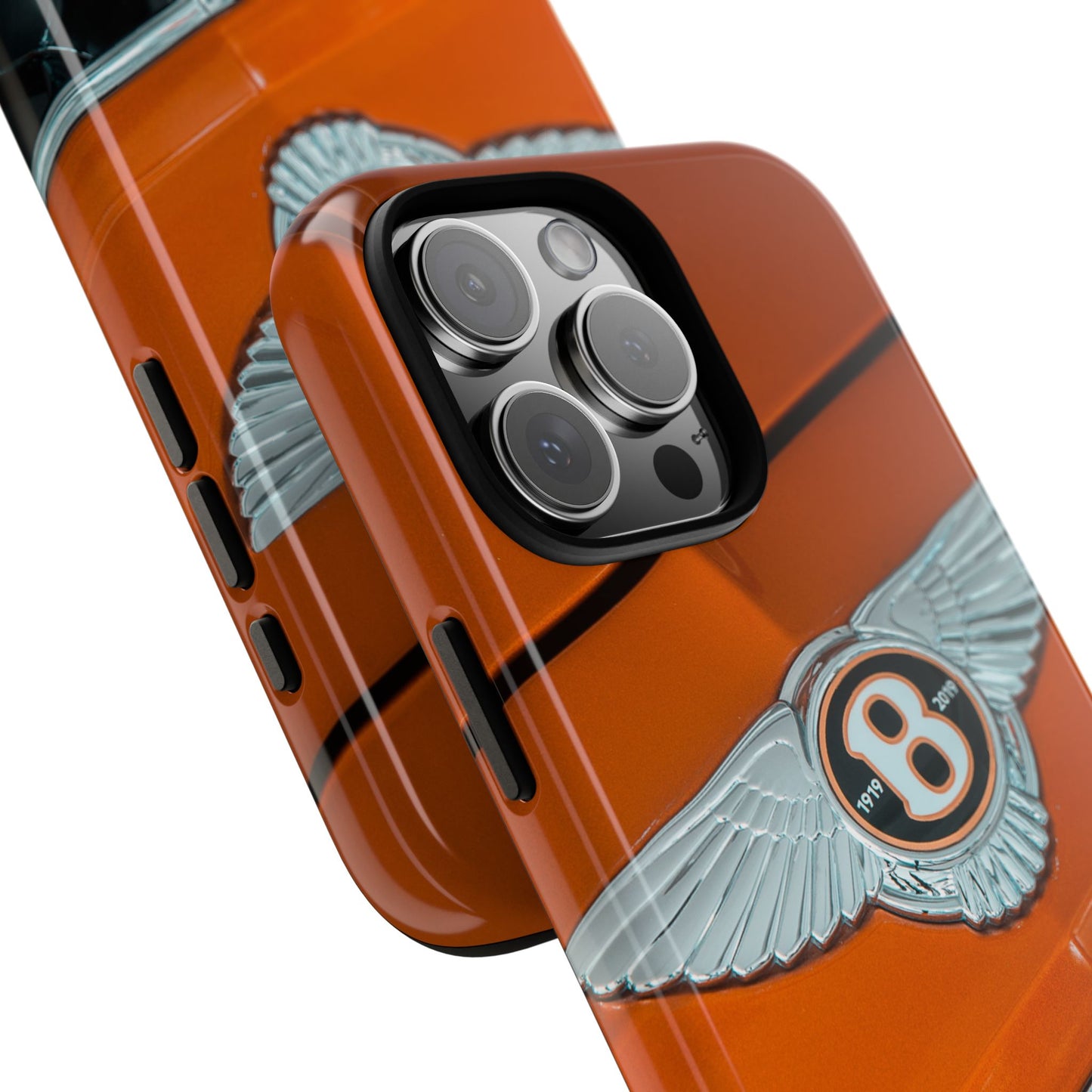 Phone Case iPhone 16/15/14 - Orange Luxury Car Tough Case