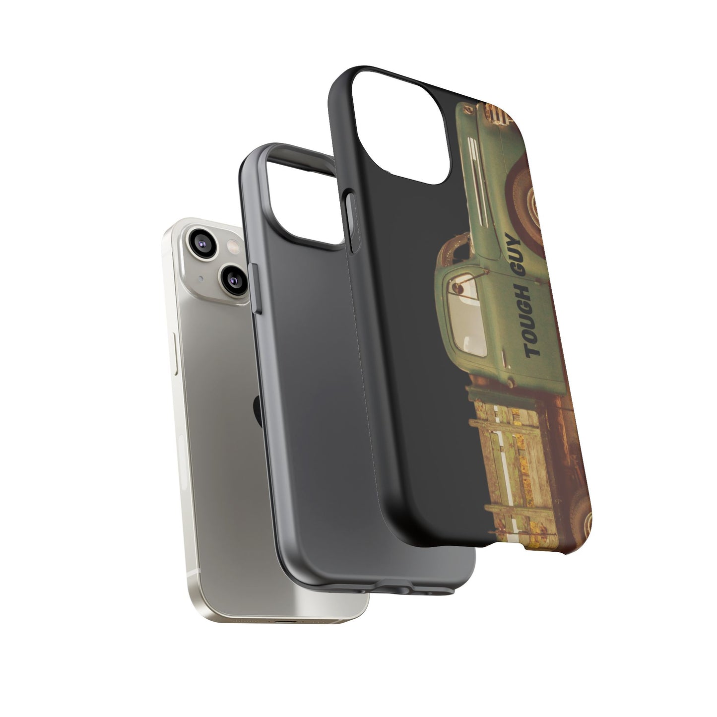 Phone Case iPhone 16/15/14 - Tough Guy Old Green Truck Tough Case