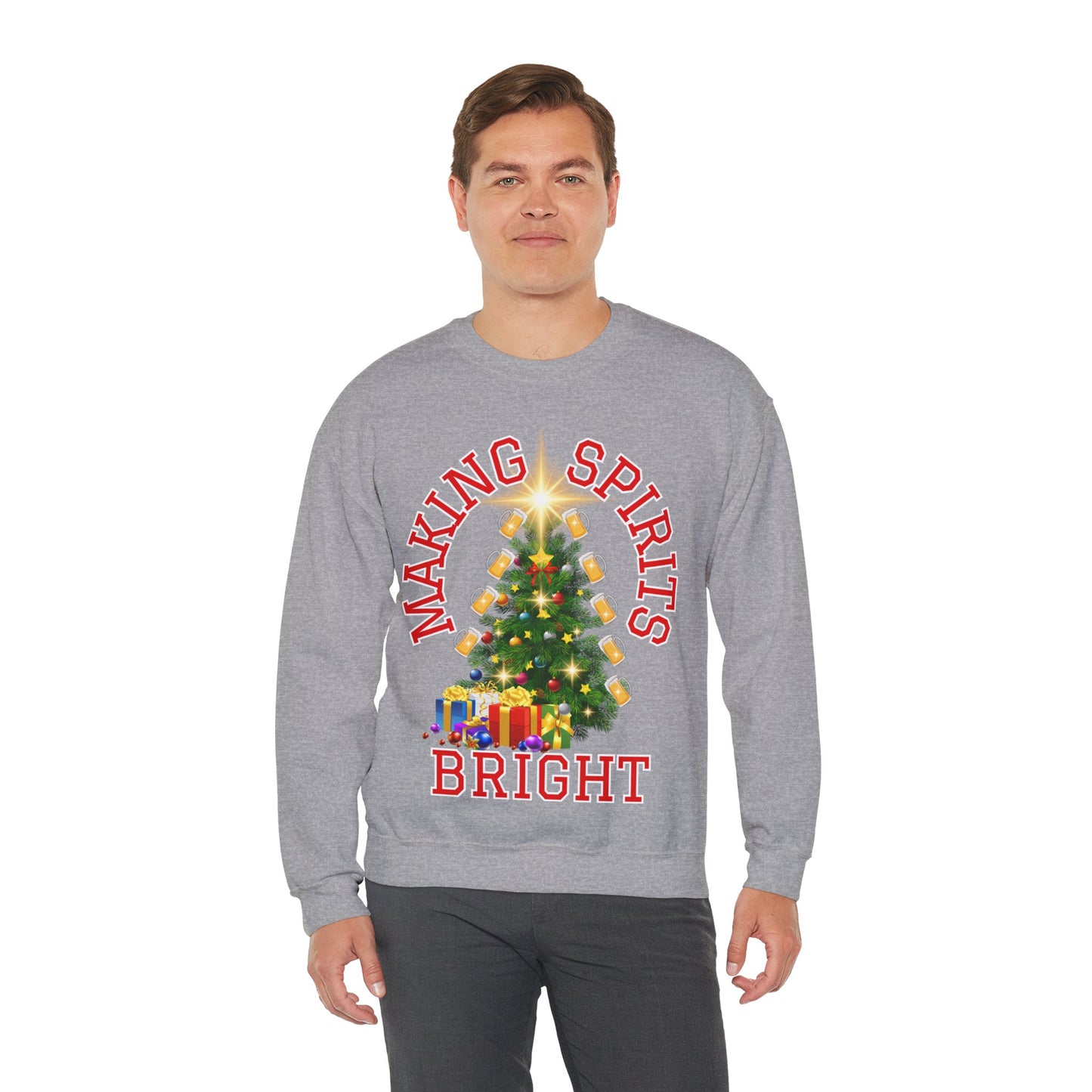 Making Spirits Bright - Unisex Heavy Blend™ Crewneck Sweatshirt