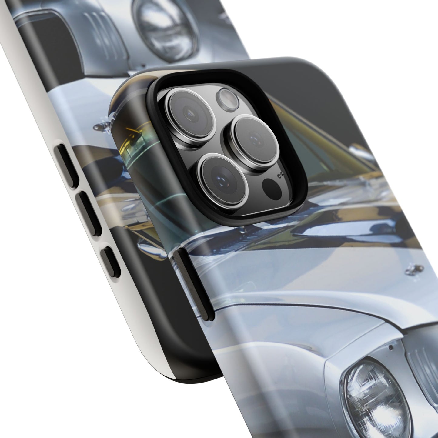 Phone Case iPhone 16/15/14 - Silver Car Tough Case