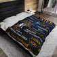 To My Wife Why I Married You - Gold Velveteen Plush Blanket Blue/Black