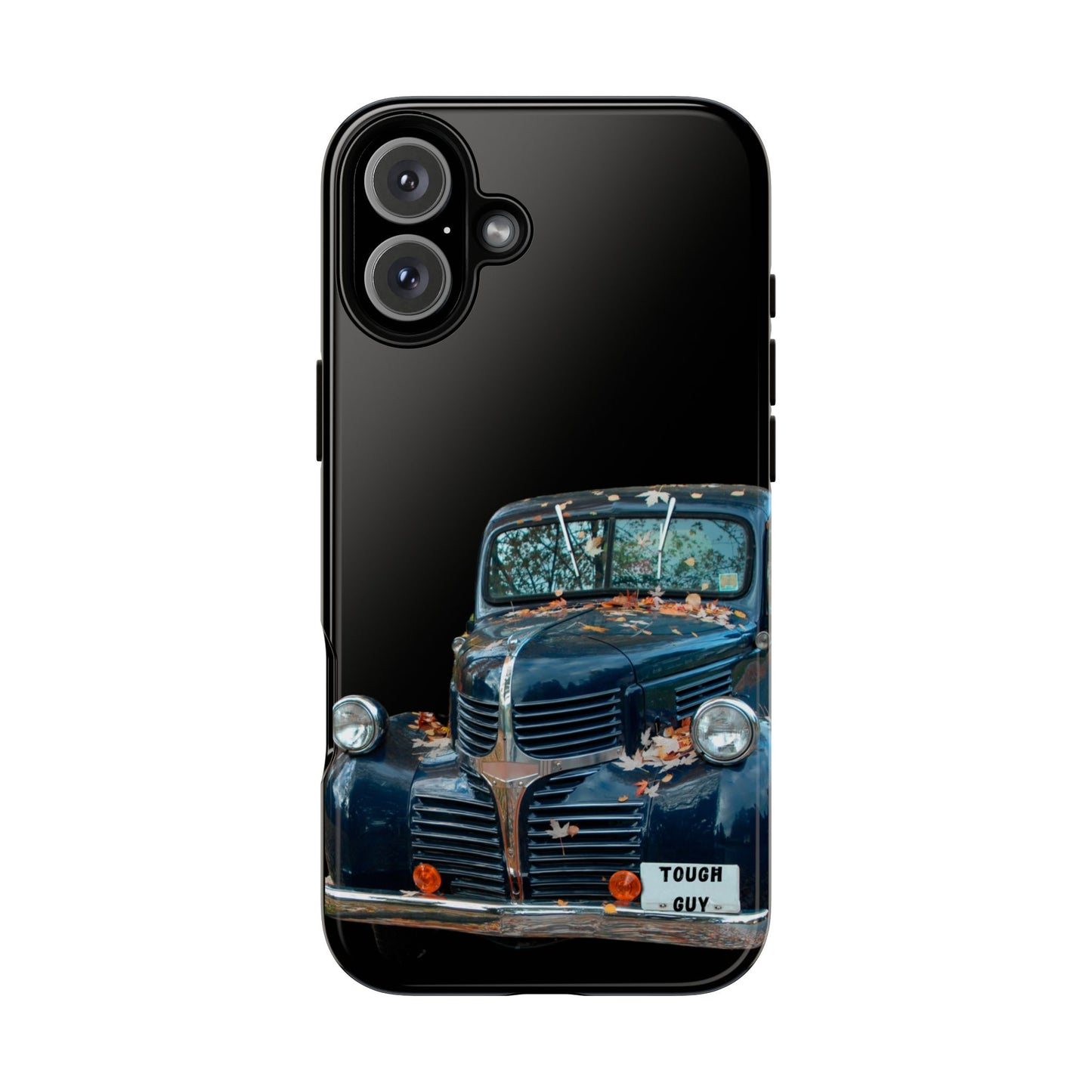 Phone Case iPhone 16/15/14 - Vintage Black Truck Tough Guy Tough Case