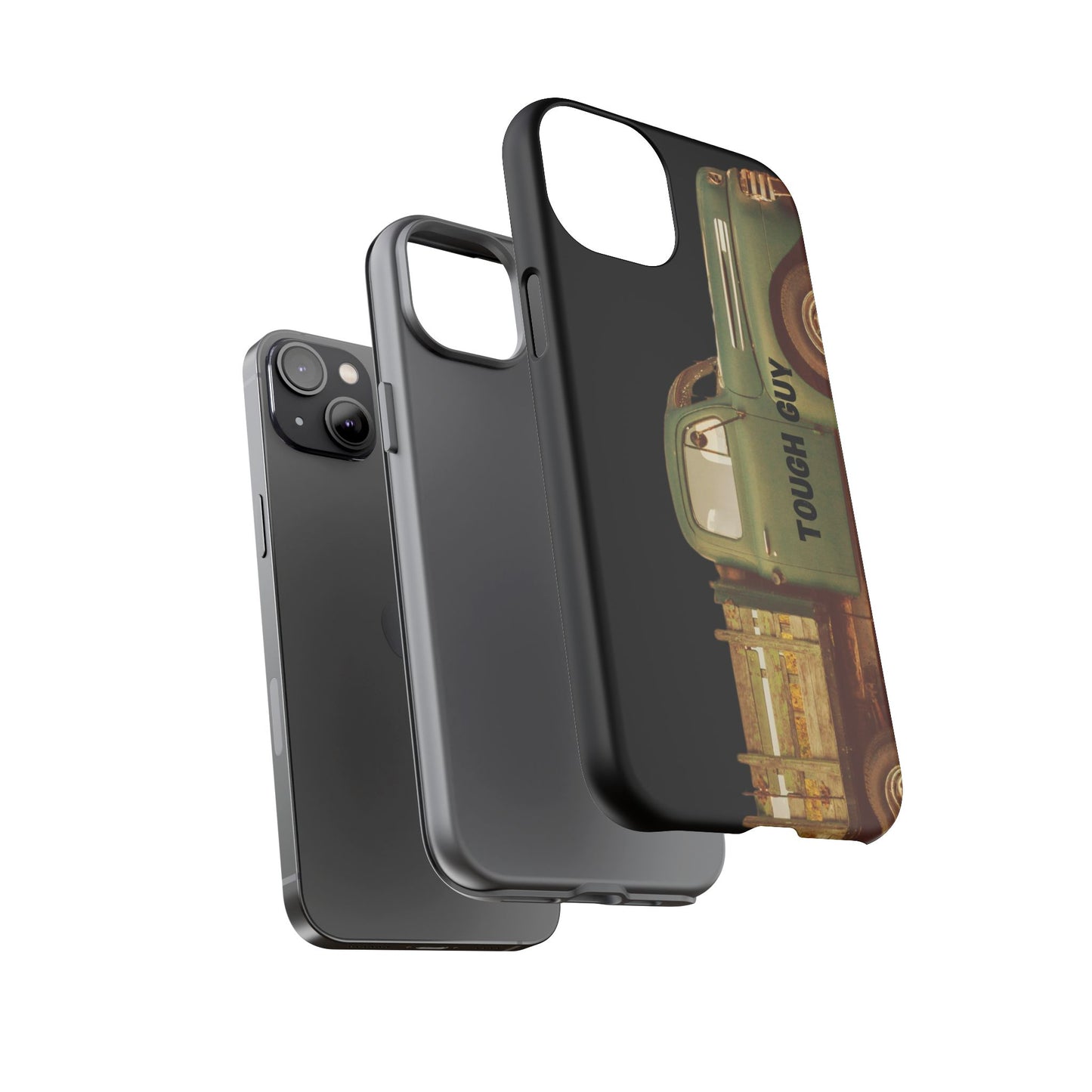 Phone Case iPhone 16/15/14 - Tough Guy Old Green Truck Tough Case