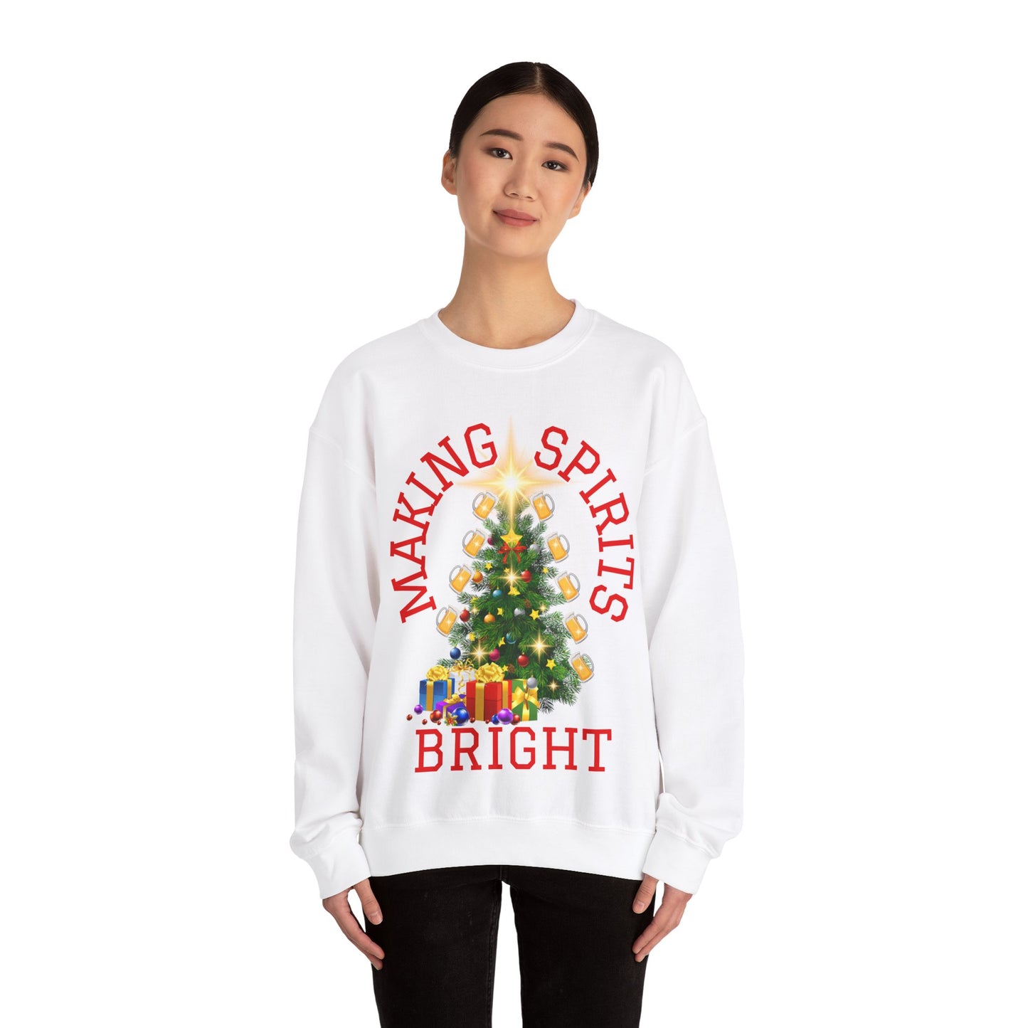 Making Spirits Bright - Unisex Heavy Blend™ Crewneck Sweatshirt