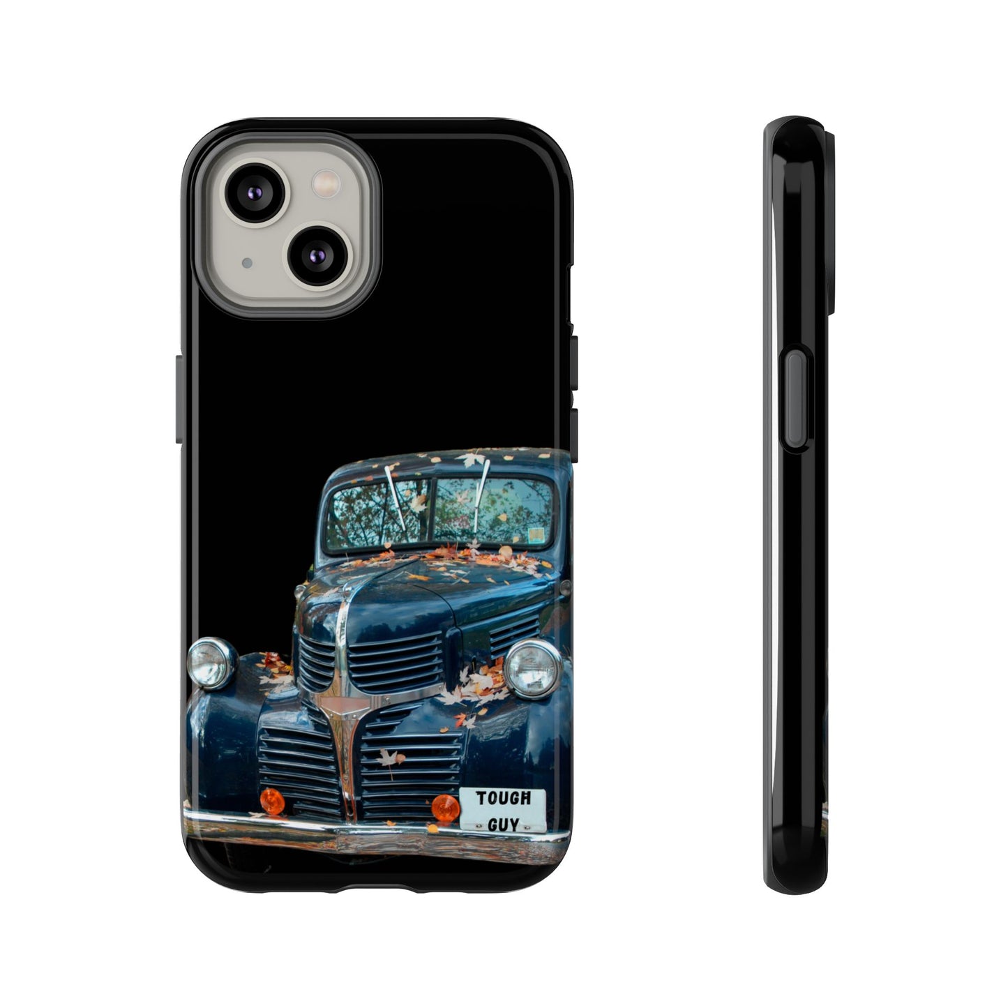 Phone Case iPhone 16/15/14 - Vintage Black Truck Tough Guy Tough Case