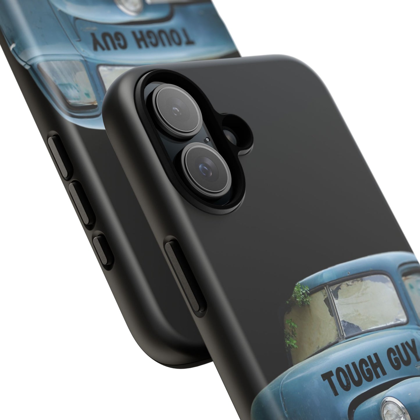 Phone Case iPhone 16/15/14 - Old Blue Truck Tough Guy Tough Case