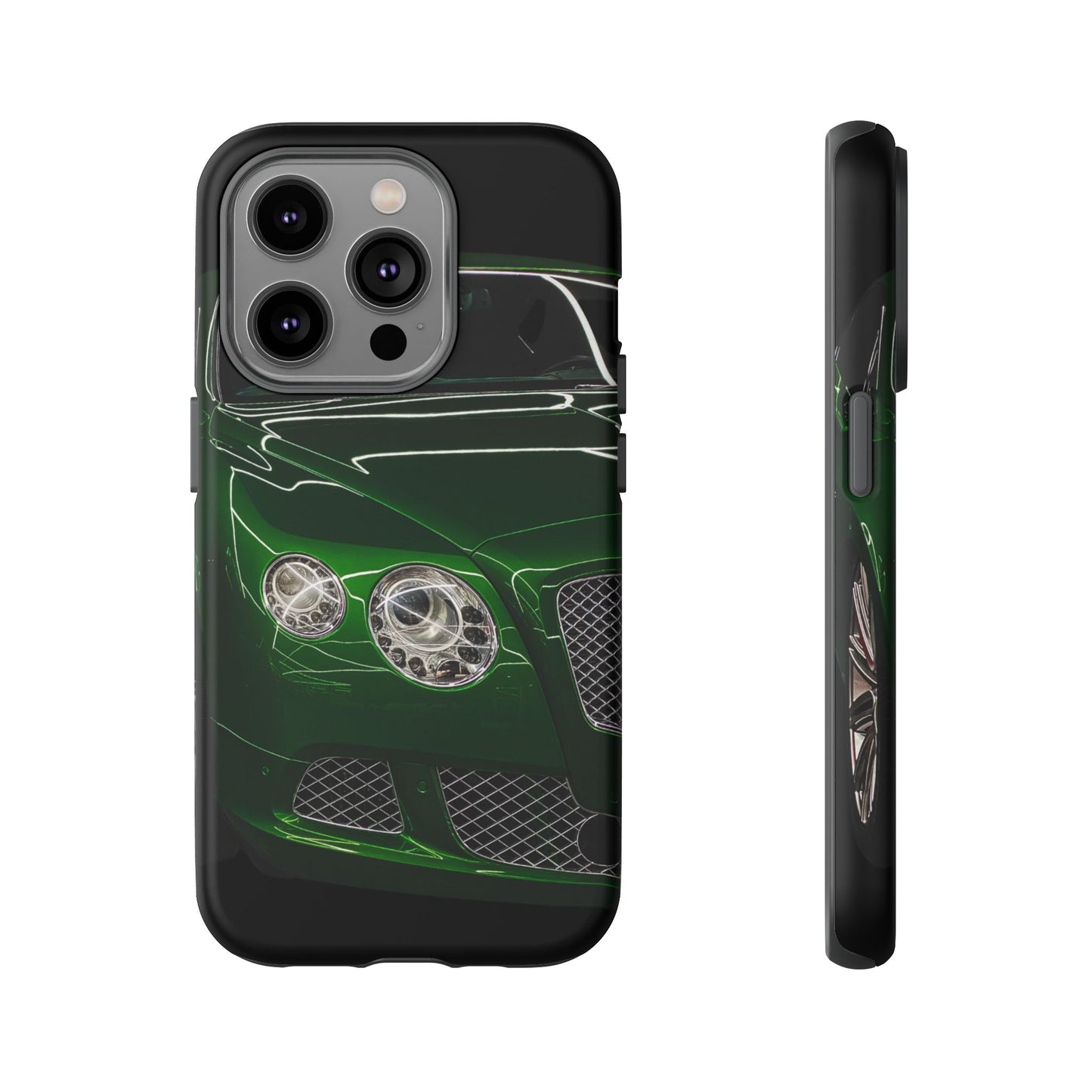 Phone Case iPhone 16/15/14 - Green Luxury Car Tough Case