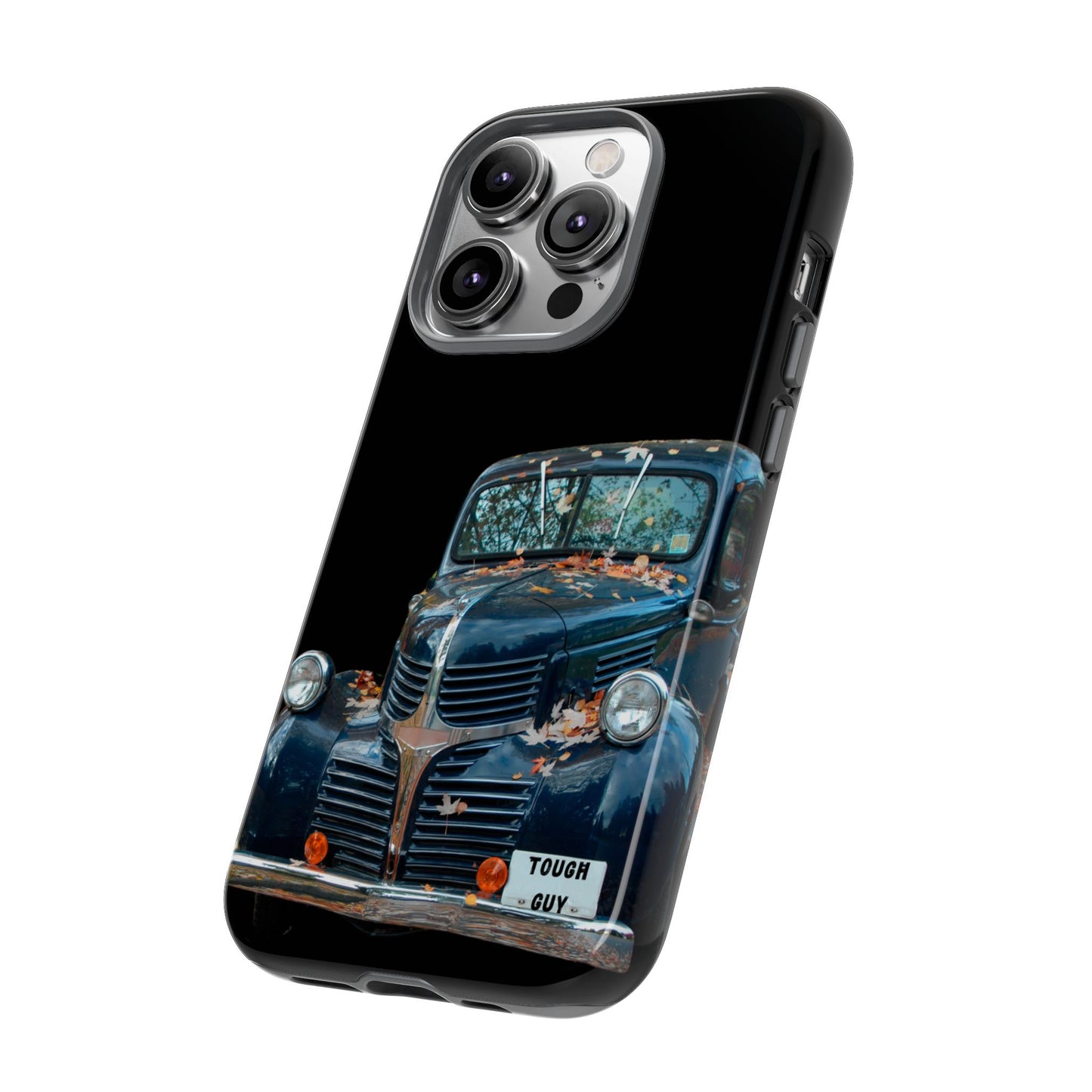 Phone Case iPhone 16/15/14 - Vintage Black Truck Tough Guy Tough Case