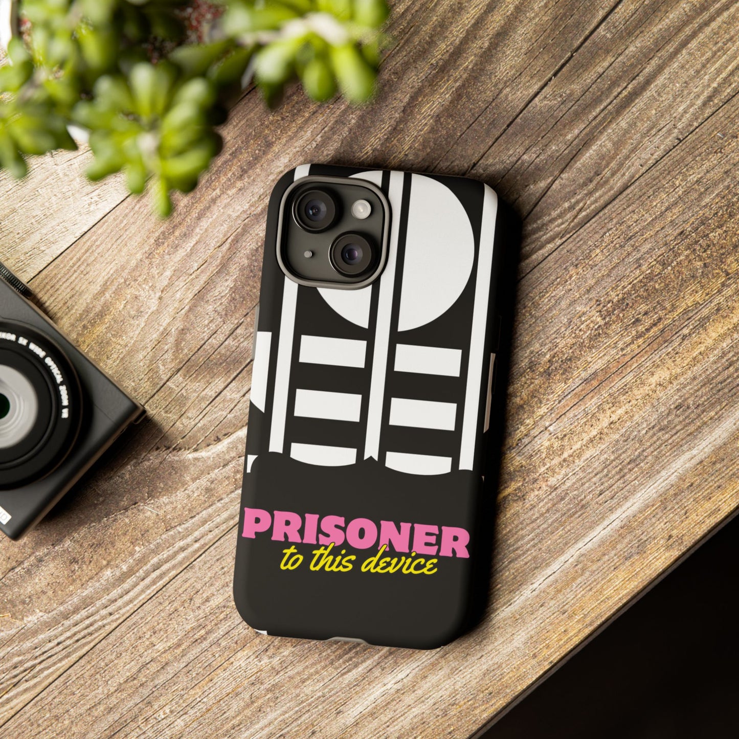 Phone Case iPhone 16/15/14 - Prisoner to this Device Tough Case