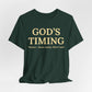 God’s Timing T‑Shirt — Inspirational Faith Tee