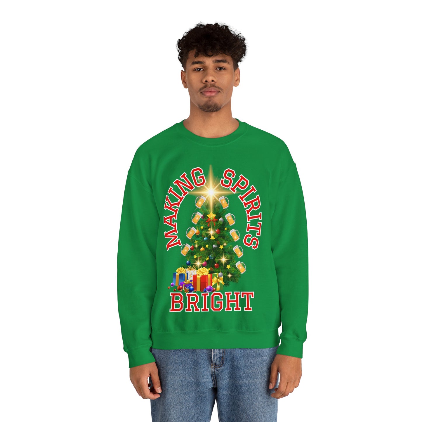 Making Spirits Bright - Unisex Heavy Blend™ Crewneck Sweatshirt