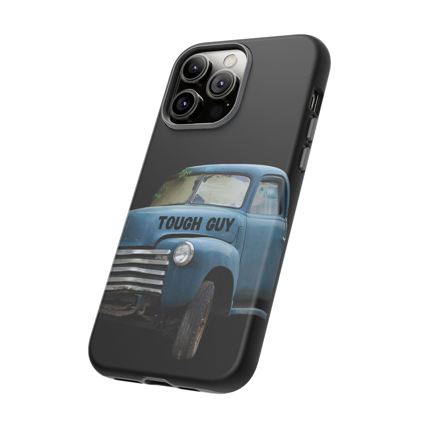 Phone Case iPhone 16/15/14 - Old Blue Truck Tough Guy Tough Case