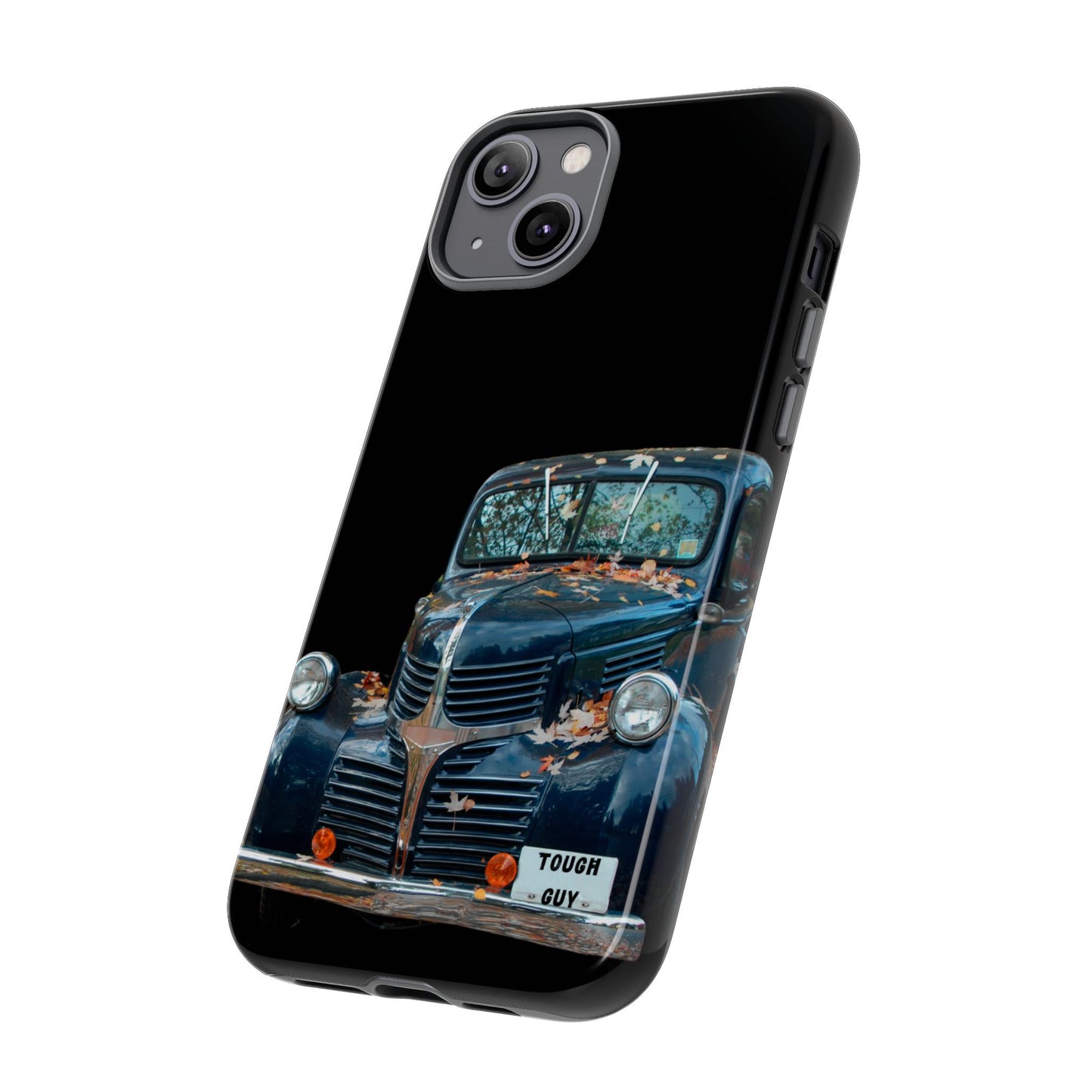 Phone Case iPhone 16/15/14 - Vintage Black Truck Tough Guy Tough Case