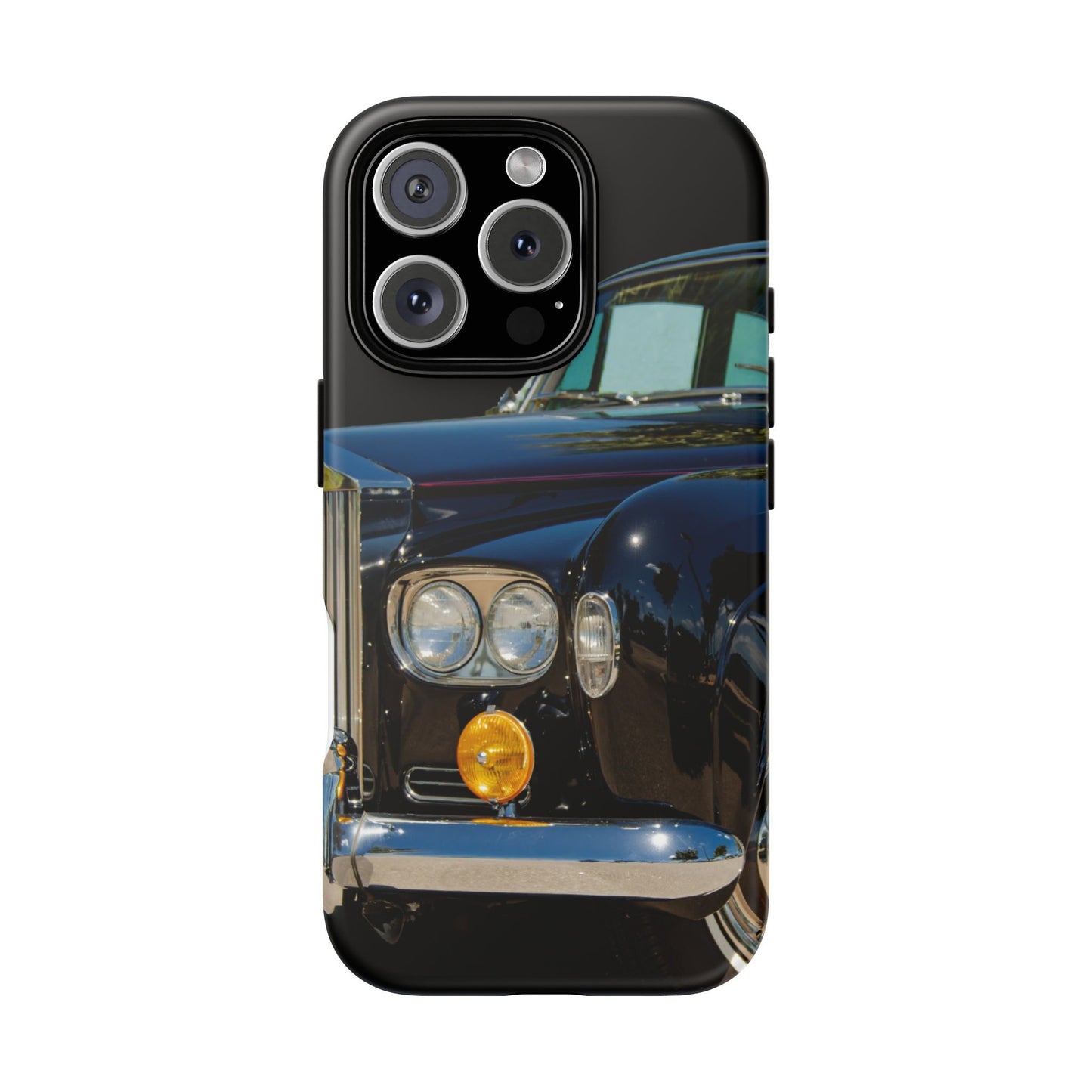 Phone Case iPhone 16/15/14 - Black Car Tough Case