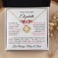 To Our Daughter(s) — Beautiful Love Knot Necklace & PERSONALIZED Heartwarming Message from Mom & Dad (Only, First-Born, Second, Third, Fourth, Fifth, or Twins)
