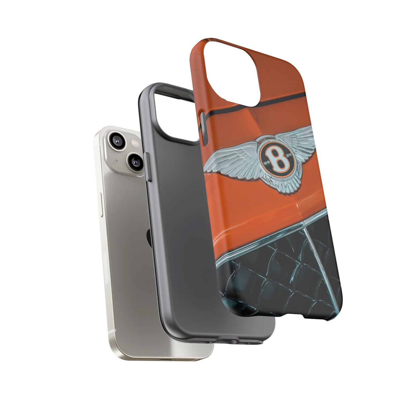 Phone Case iPhone 16/15/14 - Orange Luxury Car Tough Case