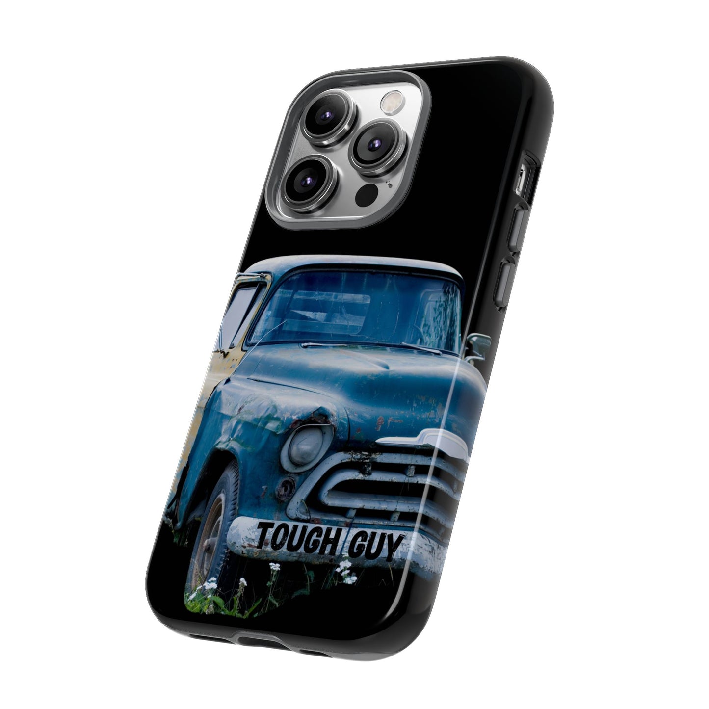 Phone Case iPhone 16/15/14 - Old Blue & Yellow Truck Tough Guy Tough Case