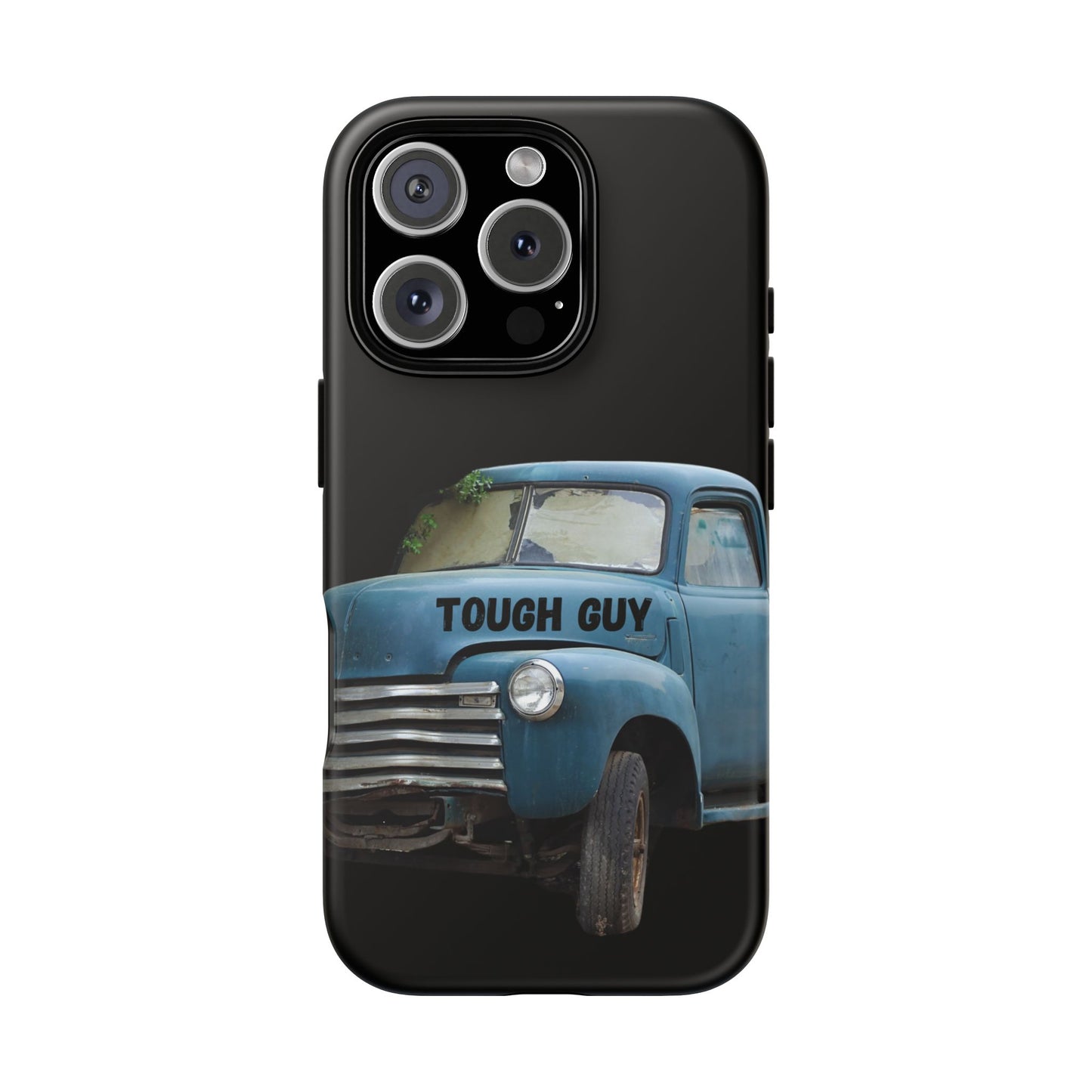 Phone Case iPhone 16/15/14 - Old Blue Truck Tough Guy Tough Case