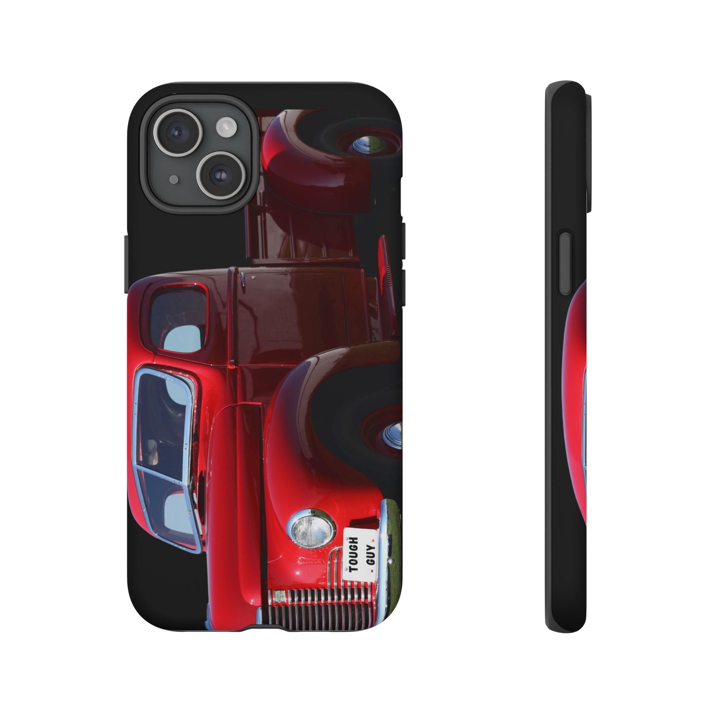 Phone Case iPhone 16/15/14 - Tough Guy Vintage Red Truck Tough Case