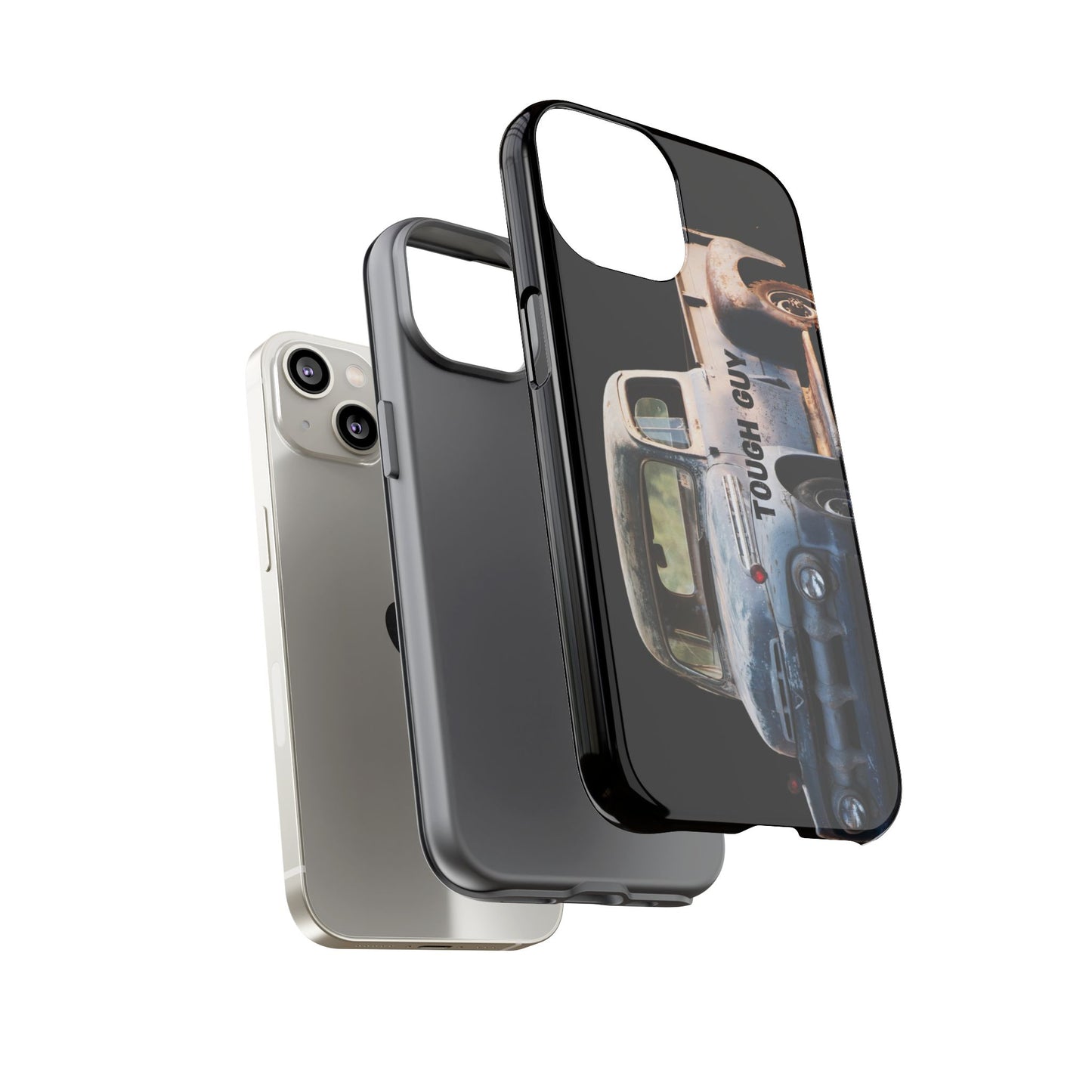 Phone Case iPhone 16/15/14 - Tough Guy Old Truck Blue Tough Case