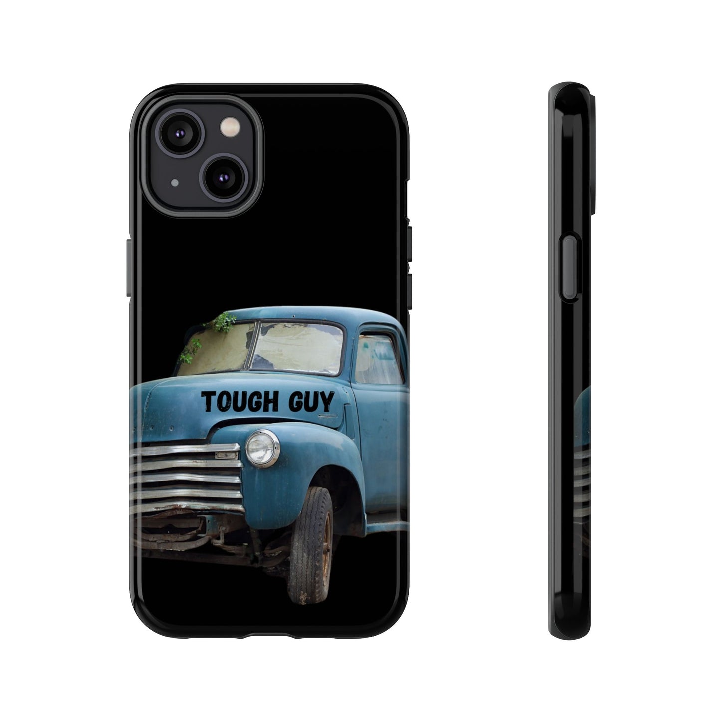 Phone Case iPhone 16/15/14 - Old Blue Truck Tough Guy Tough Case