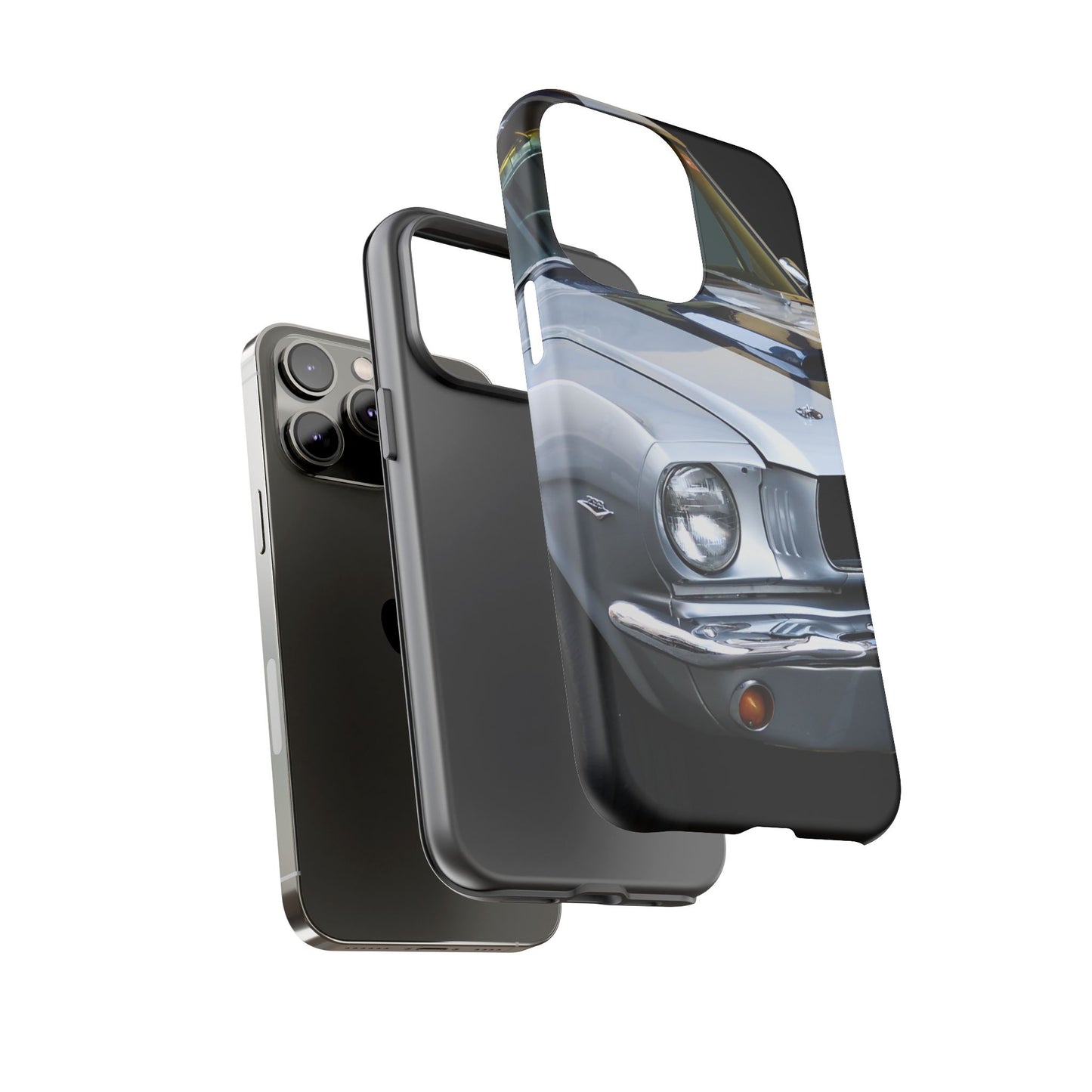 Phone Case iPhone 16/15/14 - Silver Car Tough Case