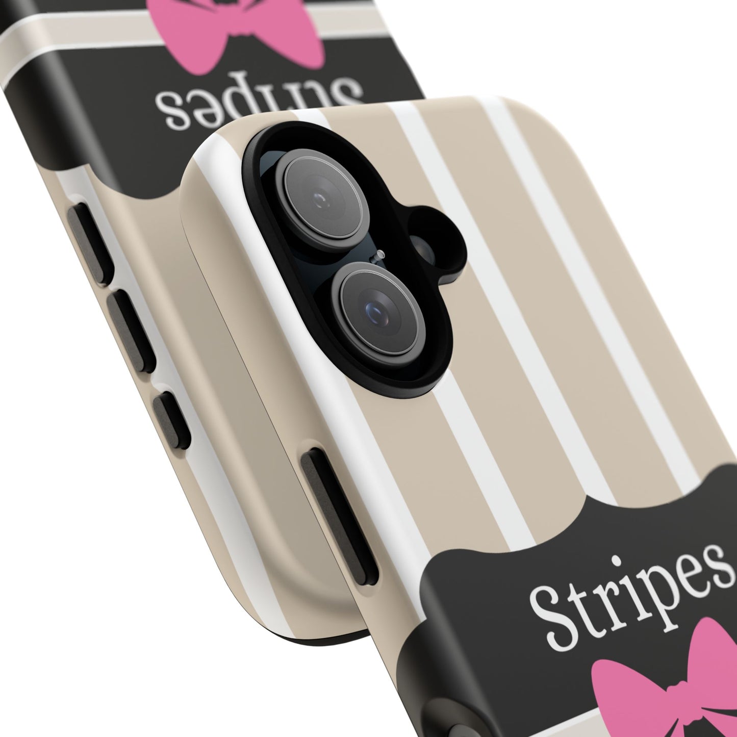 Phone Case iPhone 16/15/14 - Stripes & Swipes Tough Case