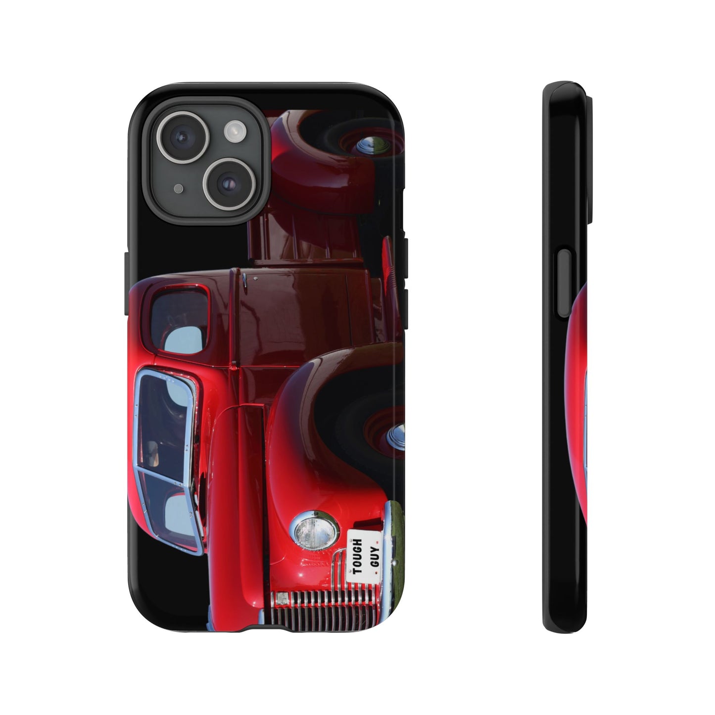 Phone Case iPhone 16/15/14 - Tough Guy Vintage Red Truck Tough Case