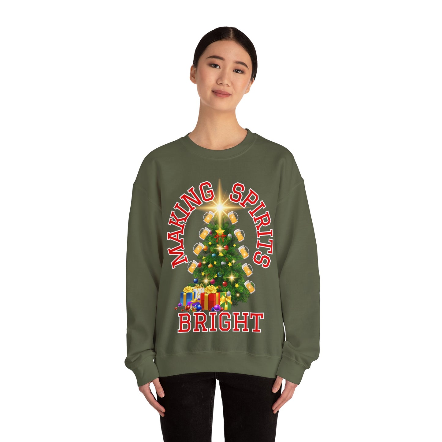 Making Spirits Bright - Unisex Heavy Blend™ Crewneck Sweatshirt