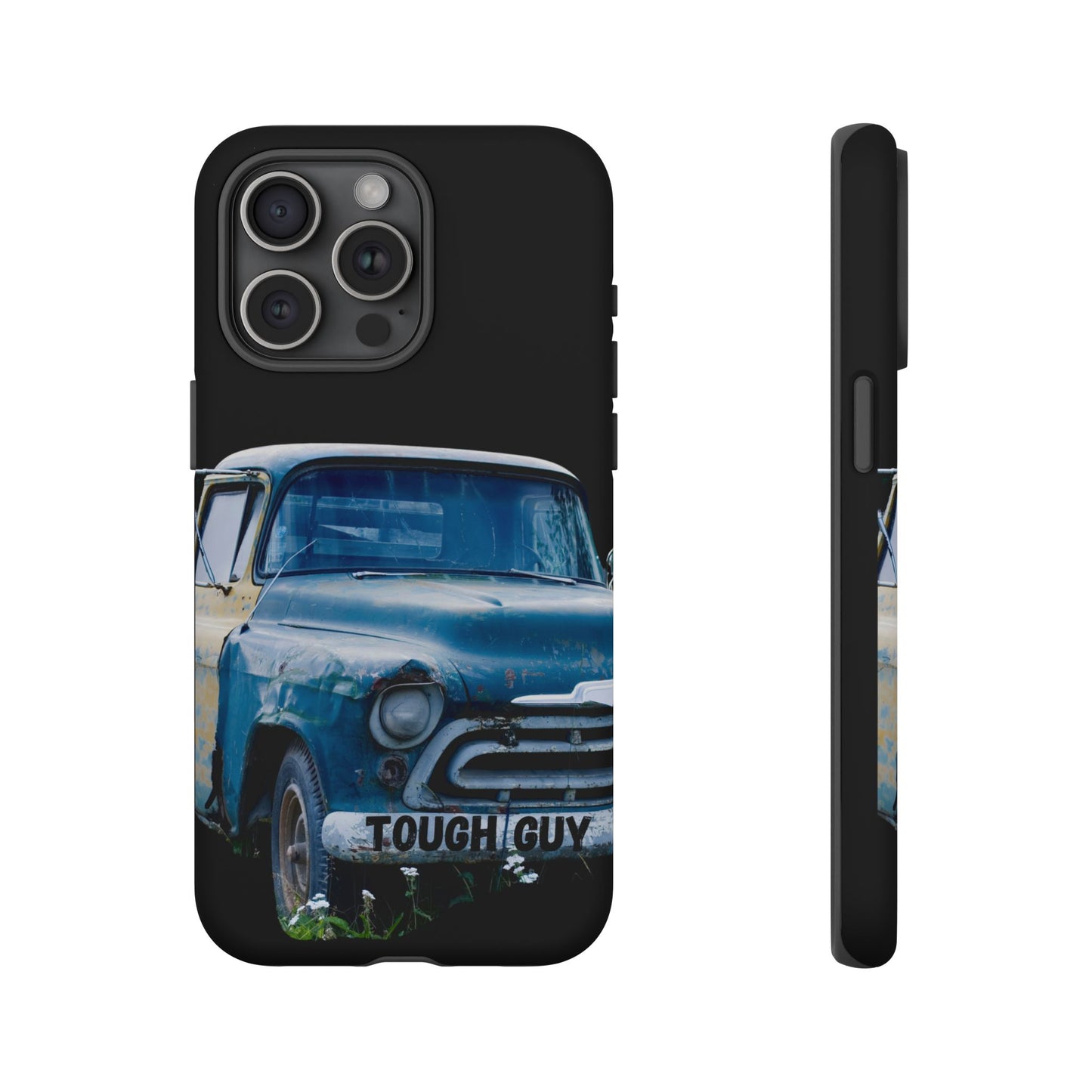 Phone Case iPhone 16/15/14 - Old Blue & Yellow Truck Tough Guy Tough Case