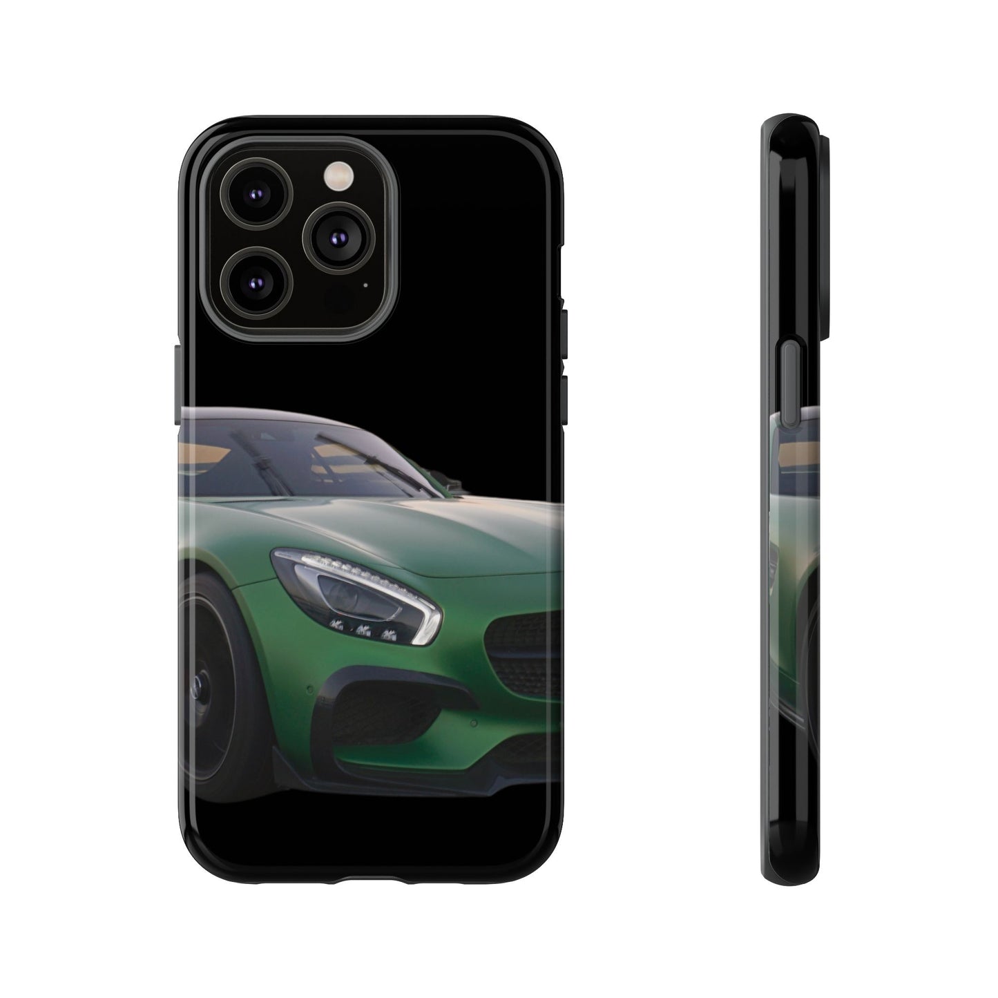 Phone Case iPhone 16/15/14 - Green Luxury Car Tough Case