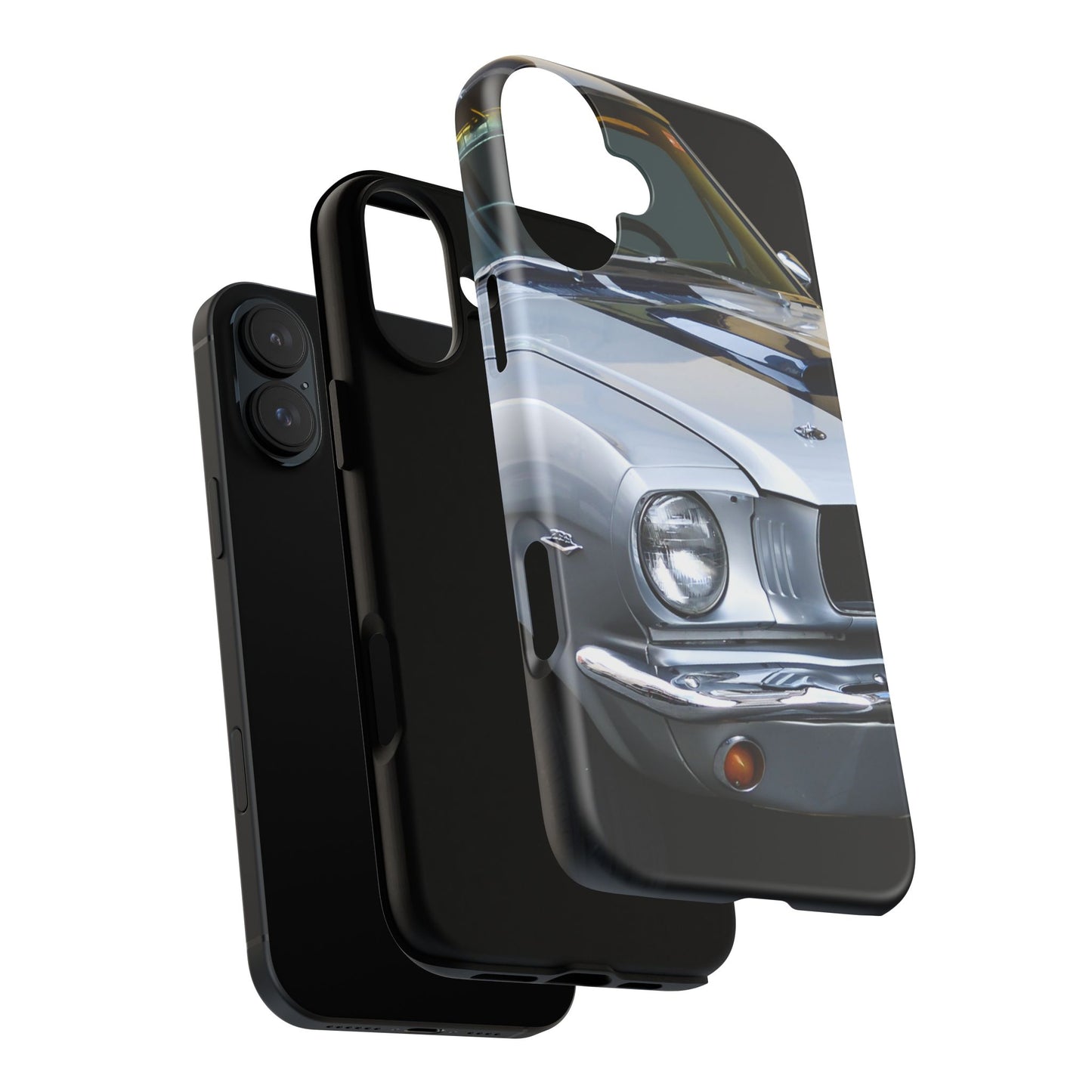 Phone Case iPhone 16/15/14 - Silver Car Tough Case