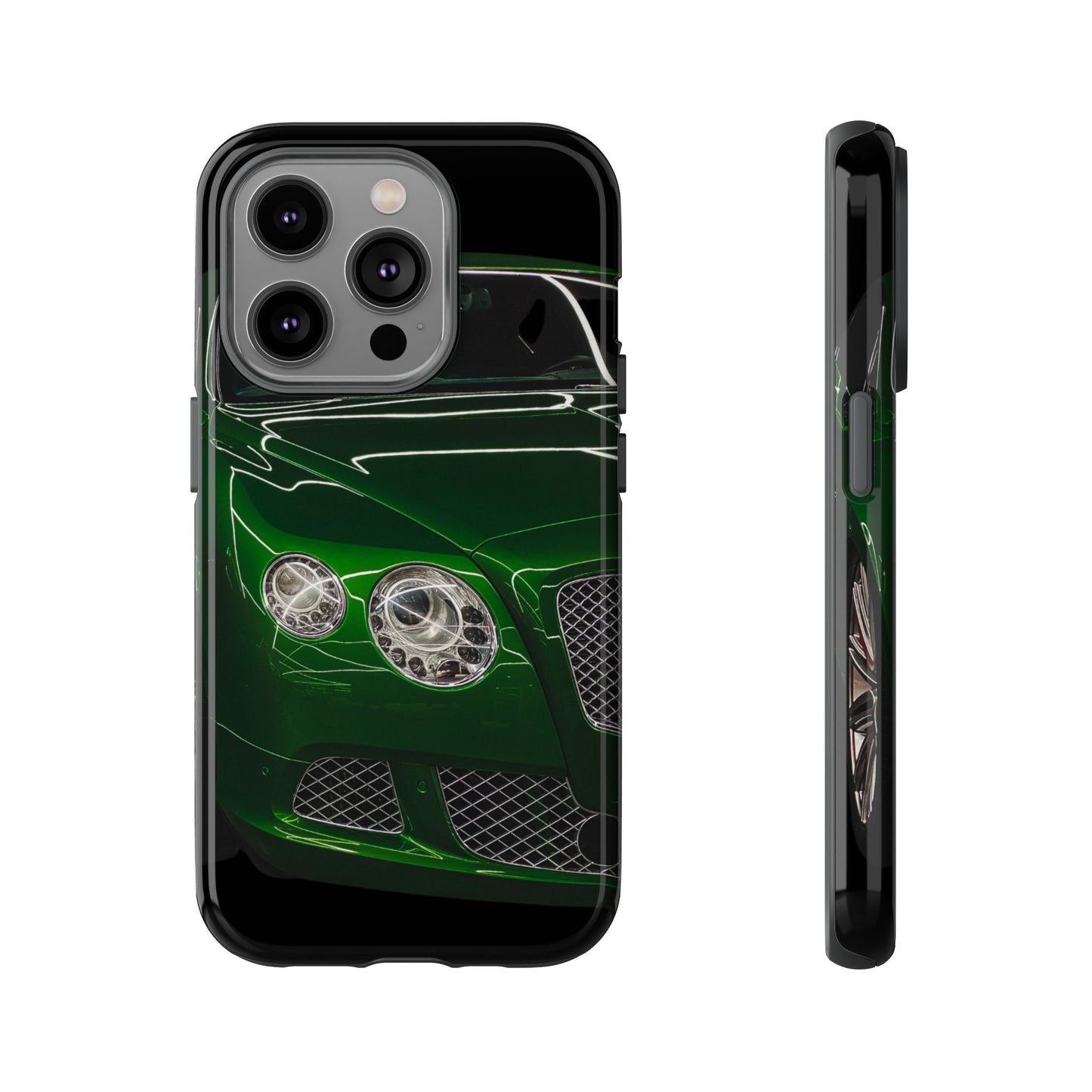 Phone Case iPhone 16/15/14 - Green Luxury Car Tough Case