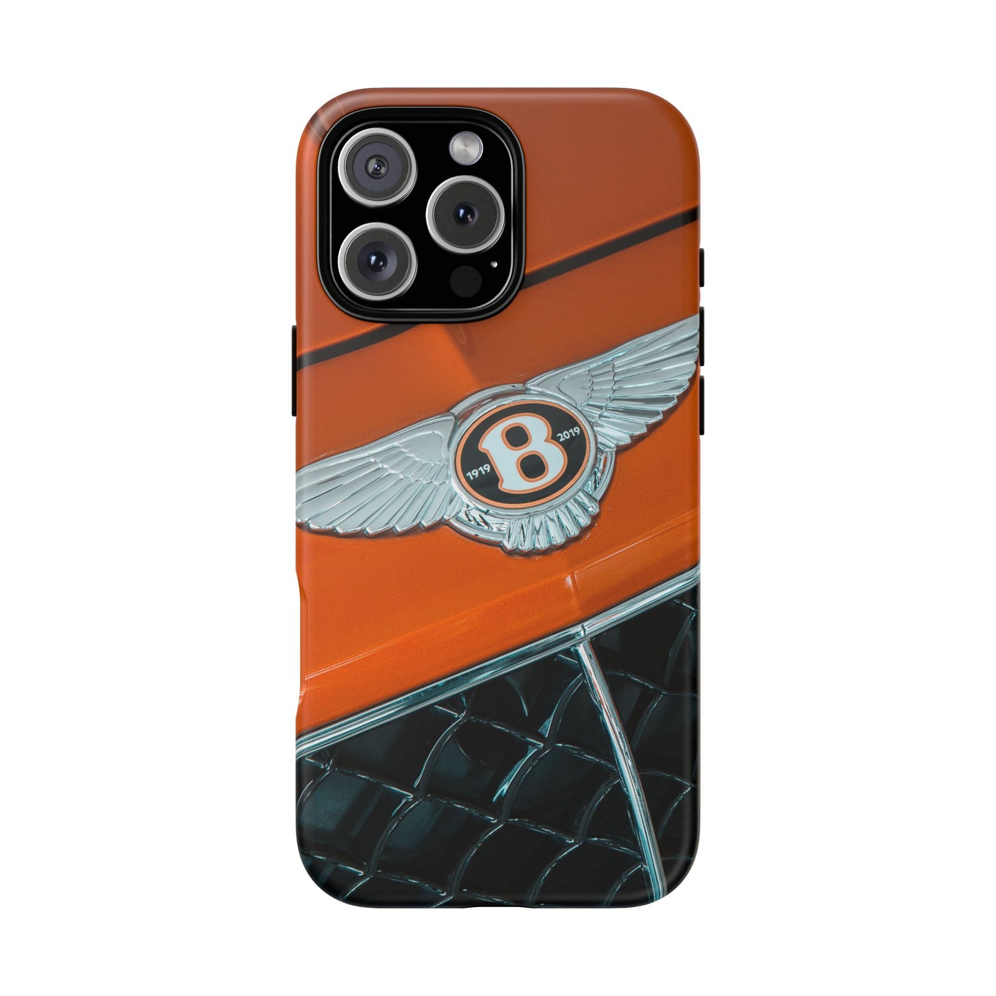 Phone Case iPhone 16/15/14 - Orange Luxury Car Tough Case