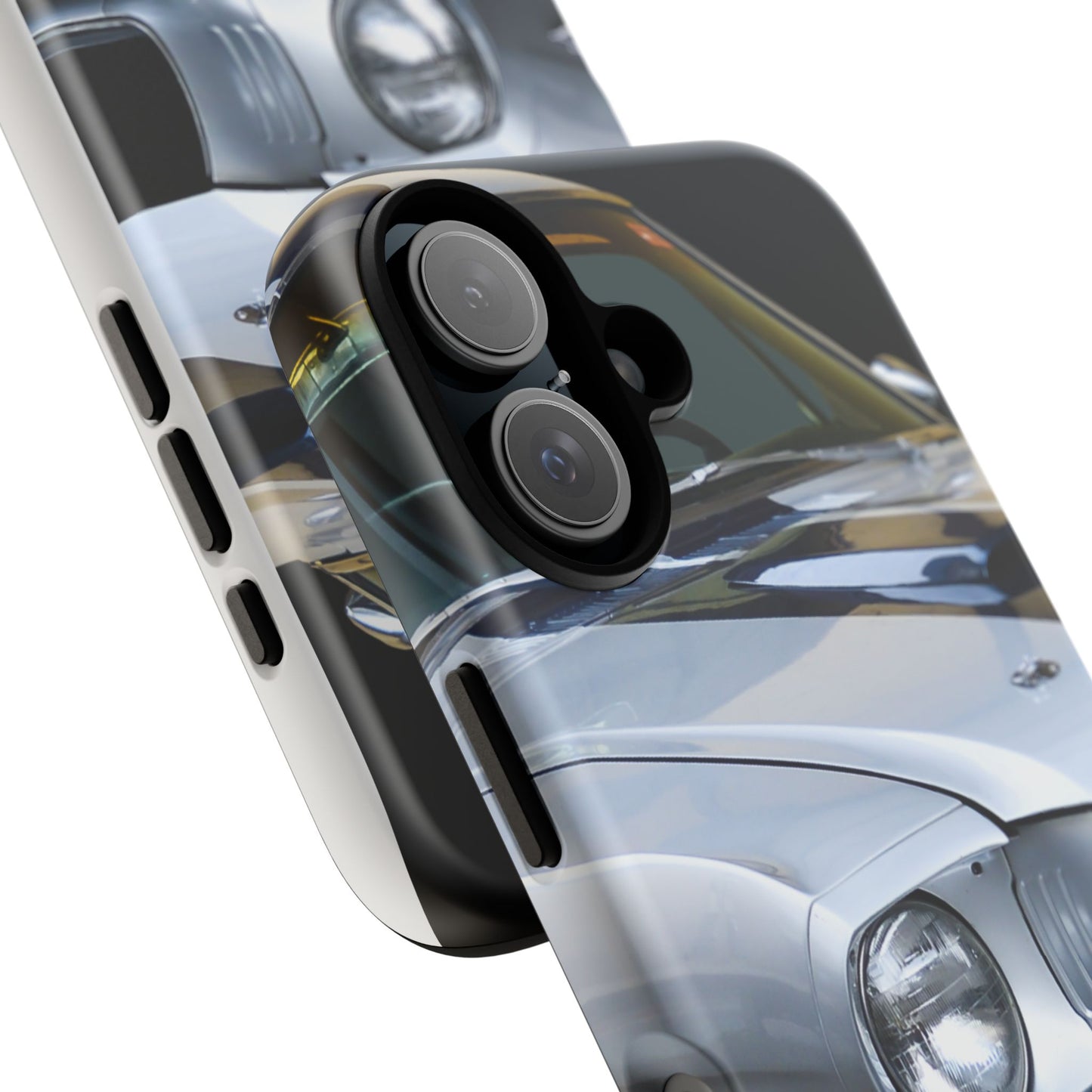 Phone Case iPhone 16/15/14 - Silver Car Tough Case